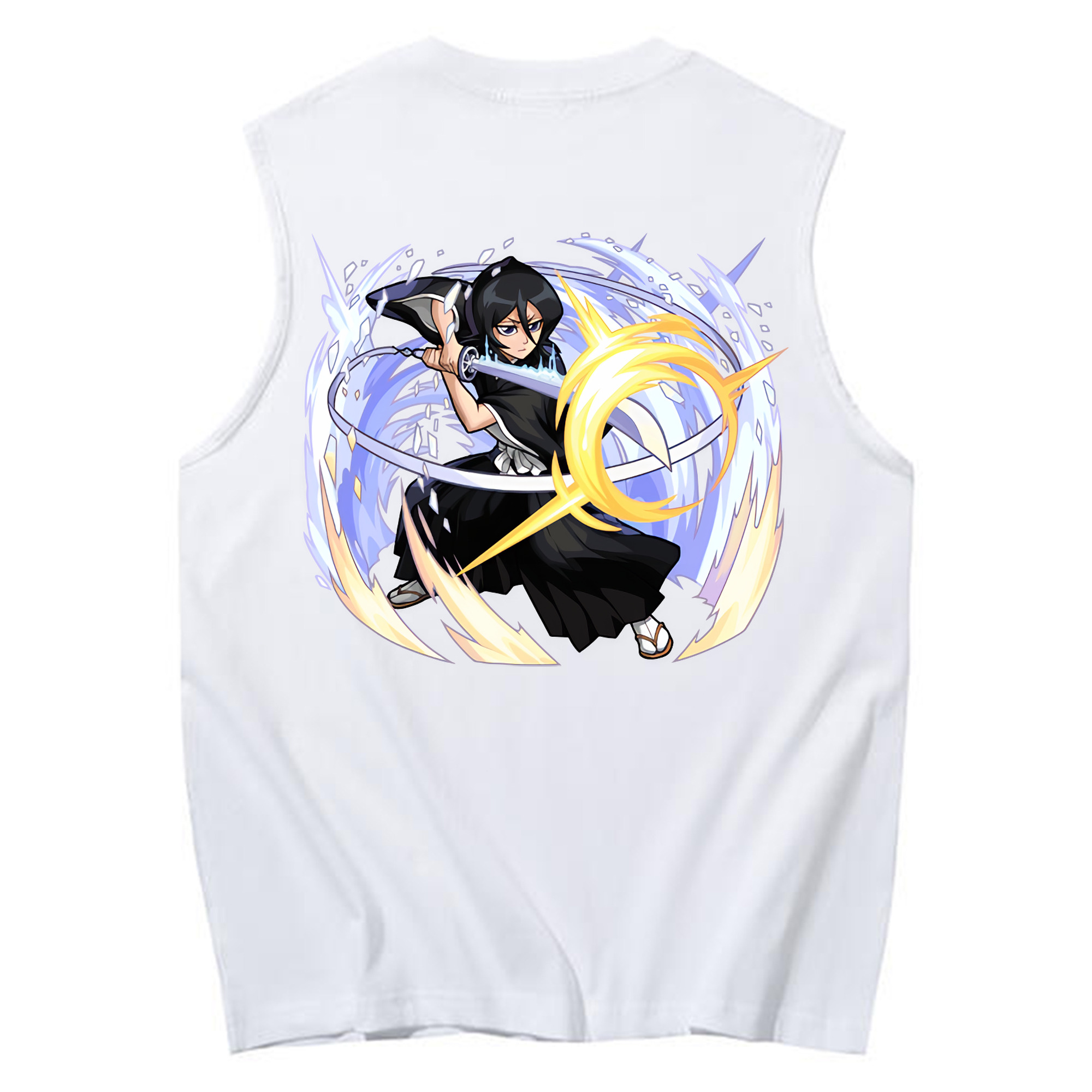 （画像用） ブリーチ 朽木ルキア BLEACH Kuchiki Rukia コットン100％タンクトップ（背面プリント）