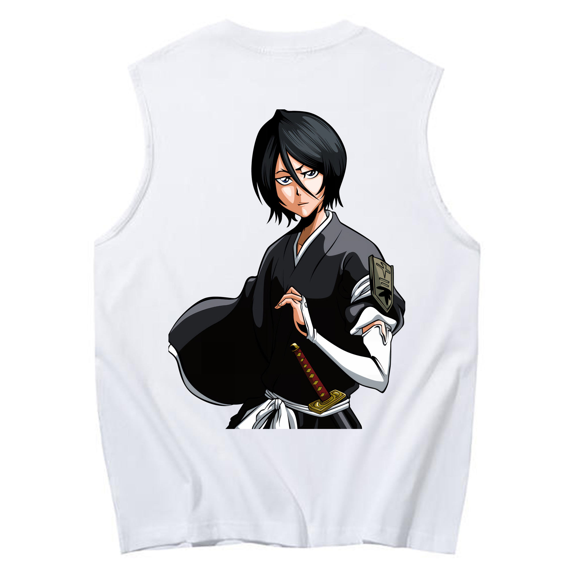（画像用） ブリーチ 朽木ルキア BLEACH Kuchiki Rukia コットン100％タンクトップ（背面プリント）