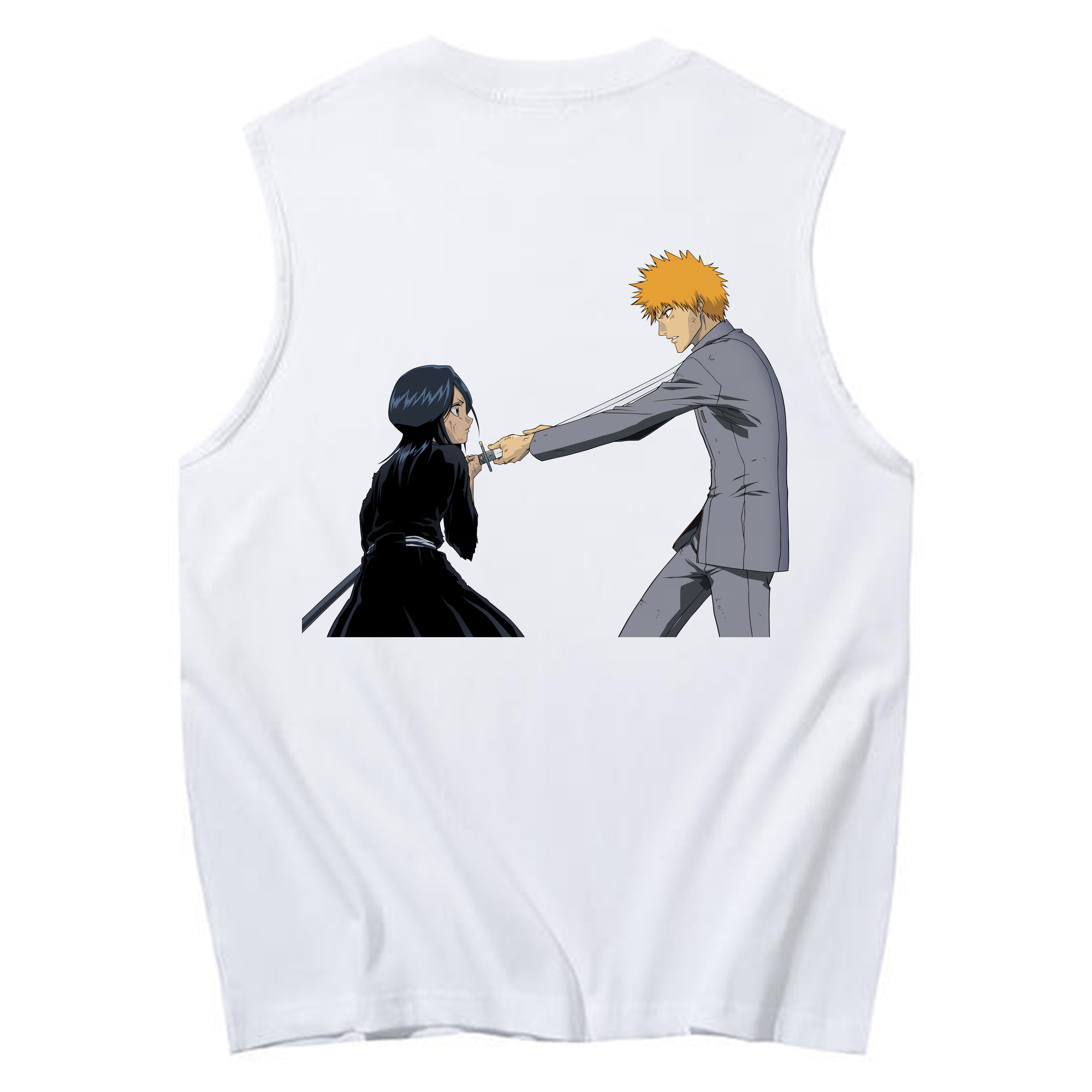 （画像用） ブリーチ 朽木ルキア BLEACH Kuchiki Rukia コットン100％タンクトップ（背面プリント）