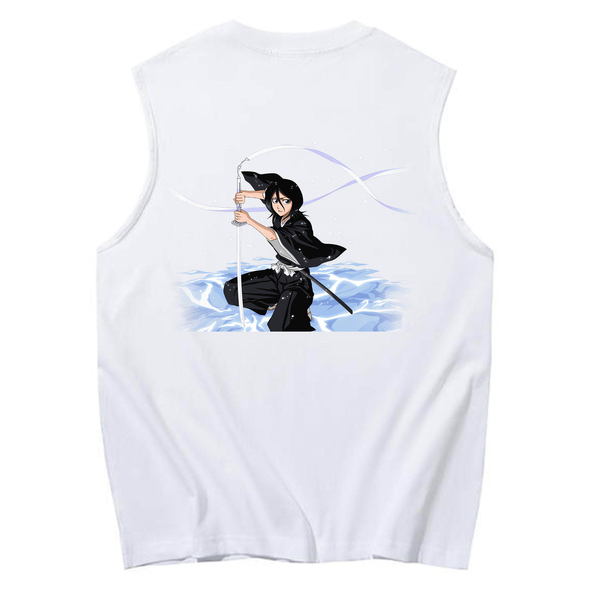 （画像用） ブリーチ 朽木ルキア BLEACH Kuchiki Rukia コットン100％タンクトップ（背面プリント）