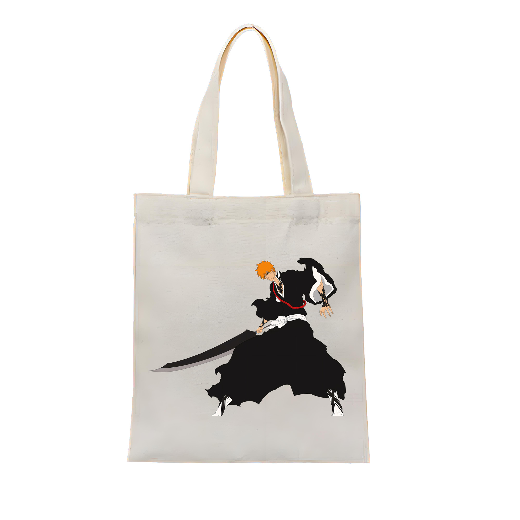 （画像用） ブリーチ 黒崎一護（くろさき いちご）BLEACH Kurosaki Ichigo 縦型キャンバス生地手提げバッグ　トートバッグ