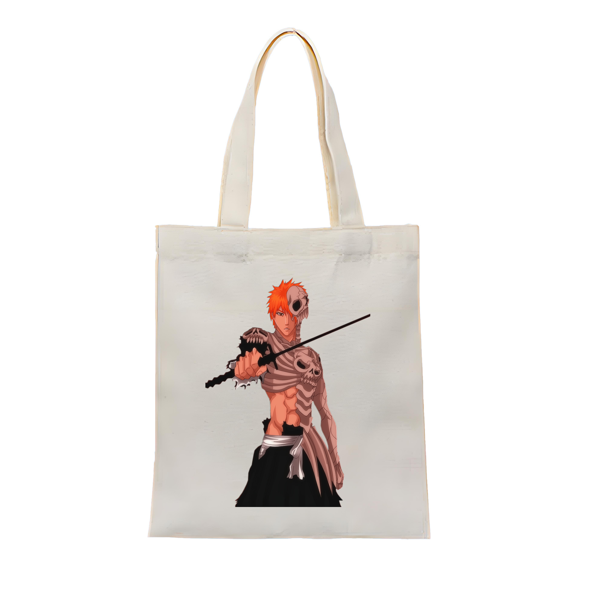 （画像用） ブリーチ 黒崎一護（くろさき いちご）BLEACH Kurosaki Ichigo 縦型キャンバス生地手提げバッグ　トートバッグ