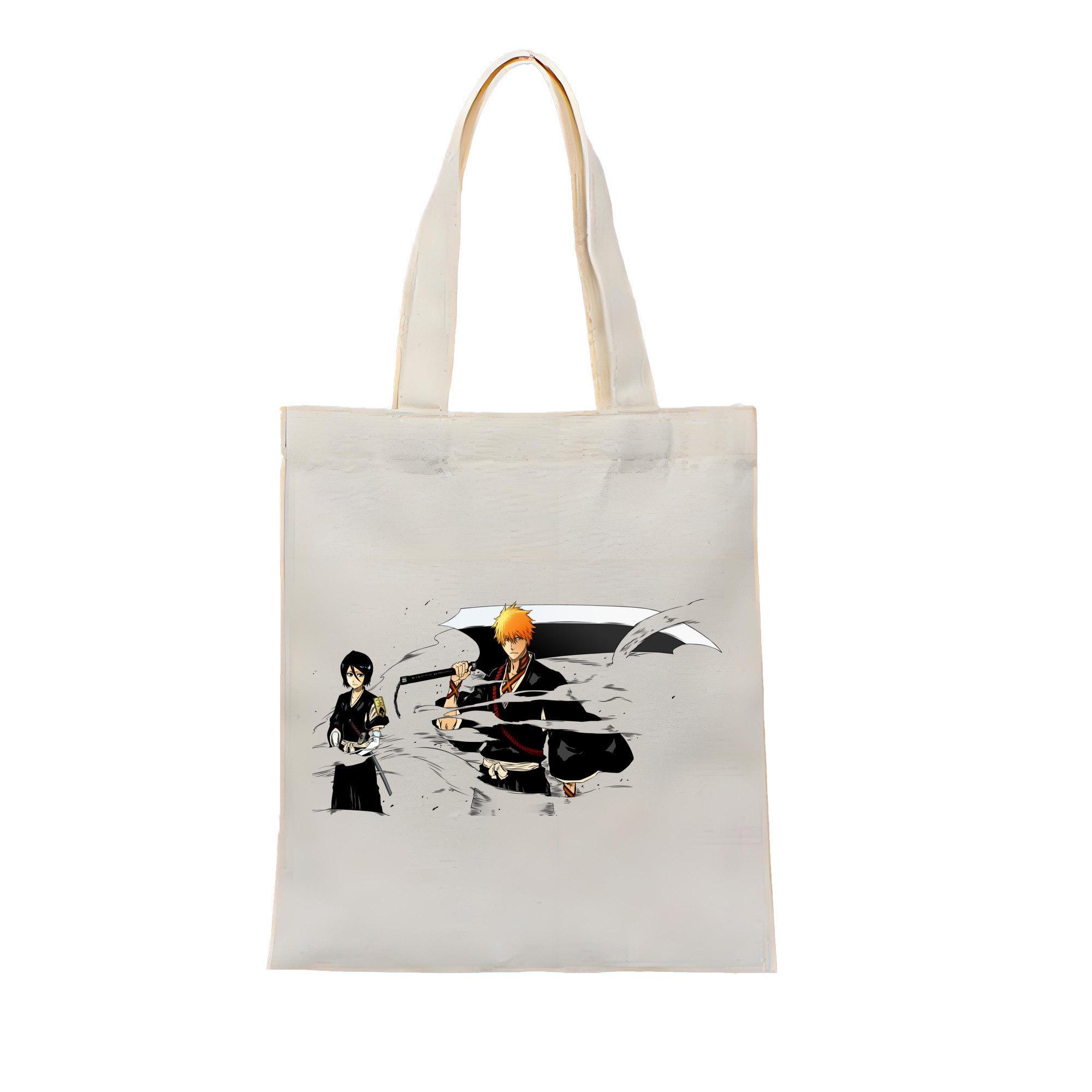 （画像用） ブリーチ 黒崎一護（くろさき いちご）BLEACH Kurosaki Ichigo 縦型キャンバス生地手提げバッグ　トートバッグ