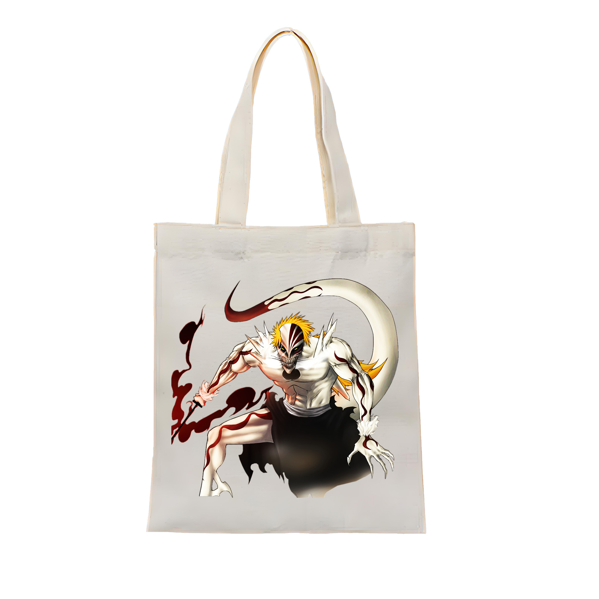 （画像用） ブリーチ 黒崎一護（くろさき いちご）BLEACH Kurosaki Ichigo 縦型キャンバス生地手提げバッグ　トートバッグ