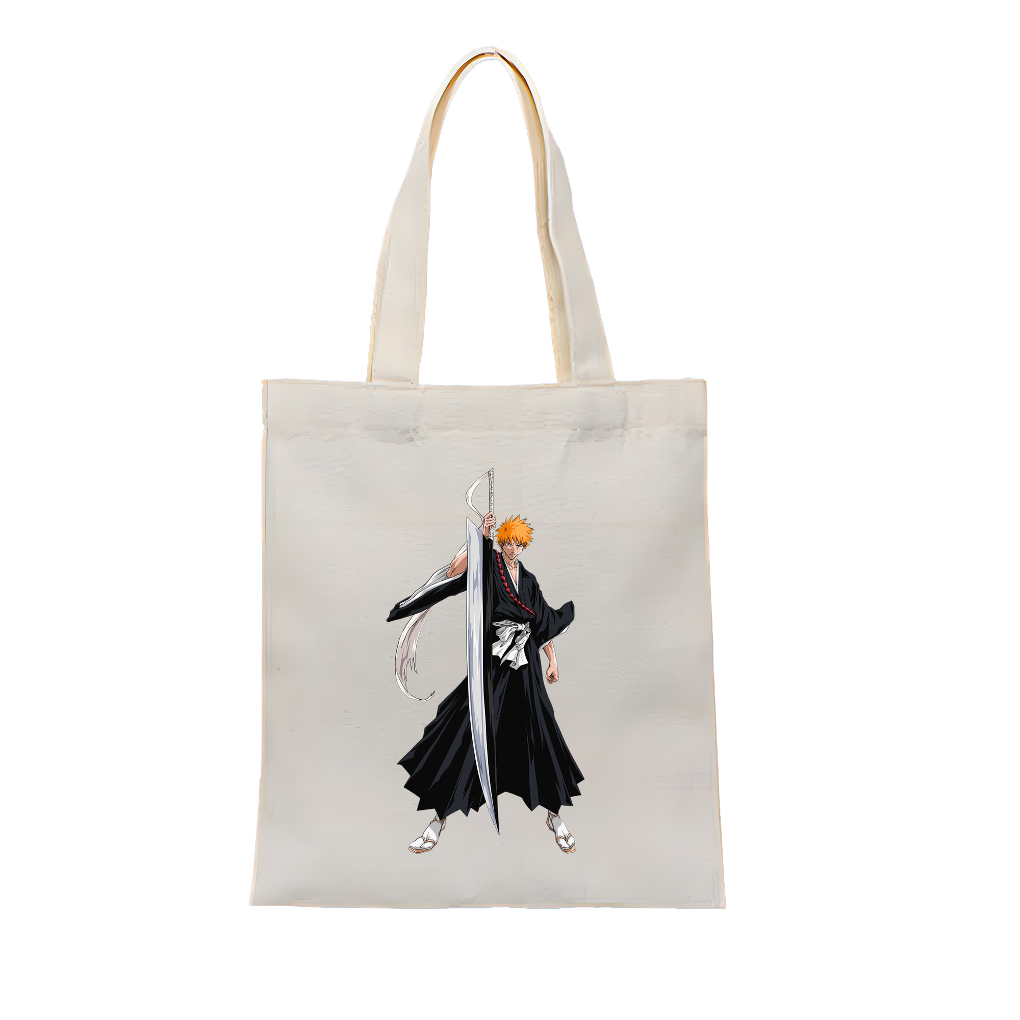 （画像用） ブリーチ 黒崎一護（くろさき いちご）BLEACH Kurosaki Ichigo 縦型キャンバス生地手提げバッグ　トートバッグ