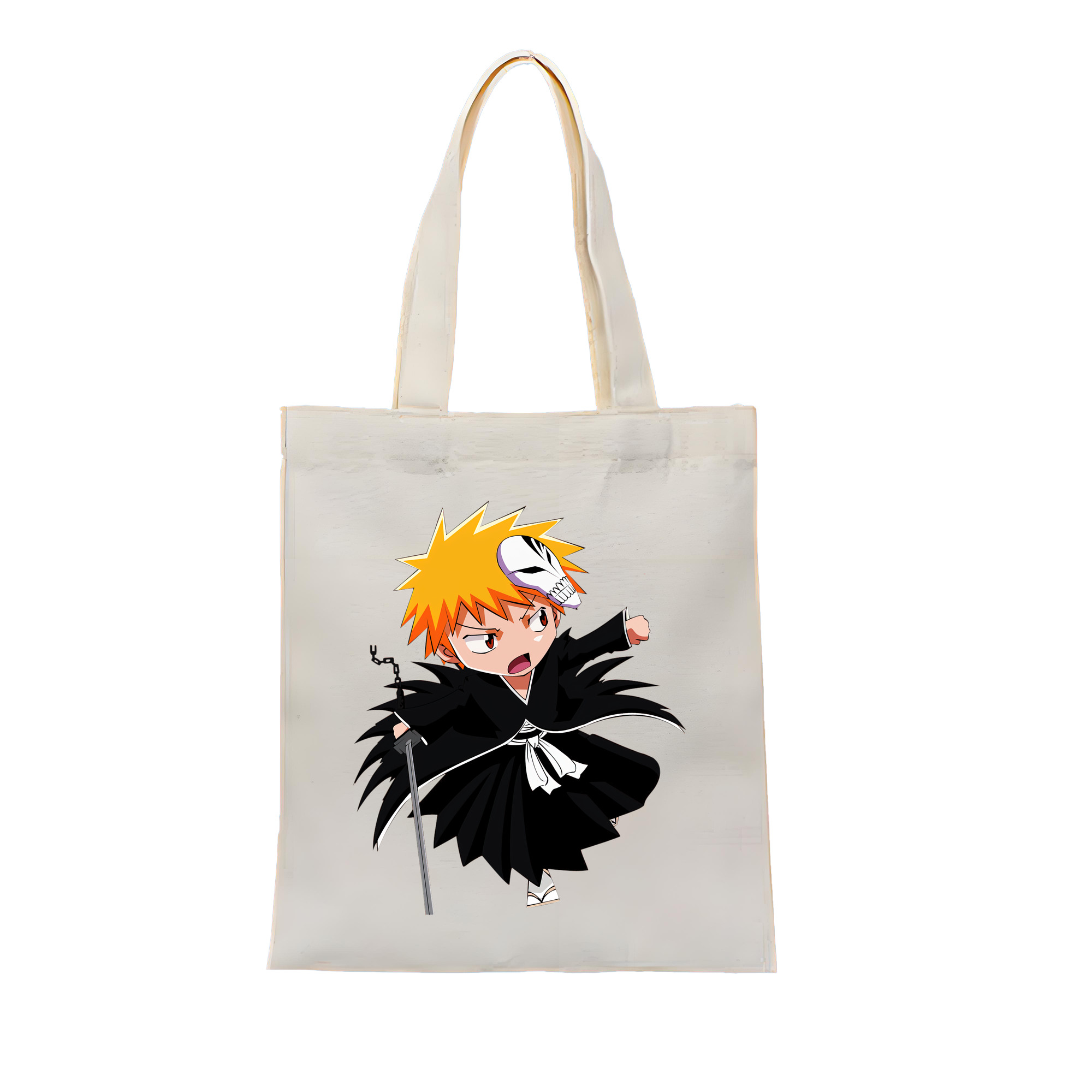 （画像用） ブリーチ 黒崎一護（くろさき いちご）BLEACH Kurosaki Ichigo 縦型キャンバス生地手提げバッグ　トートバッグ