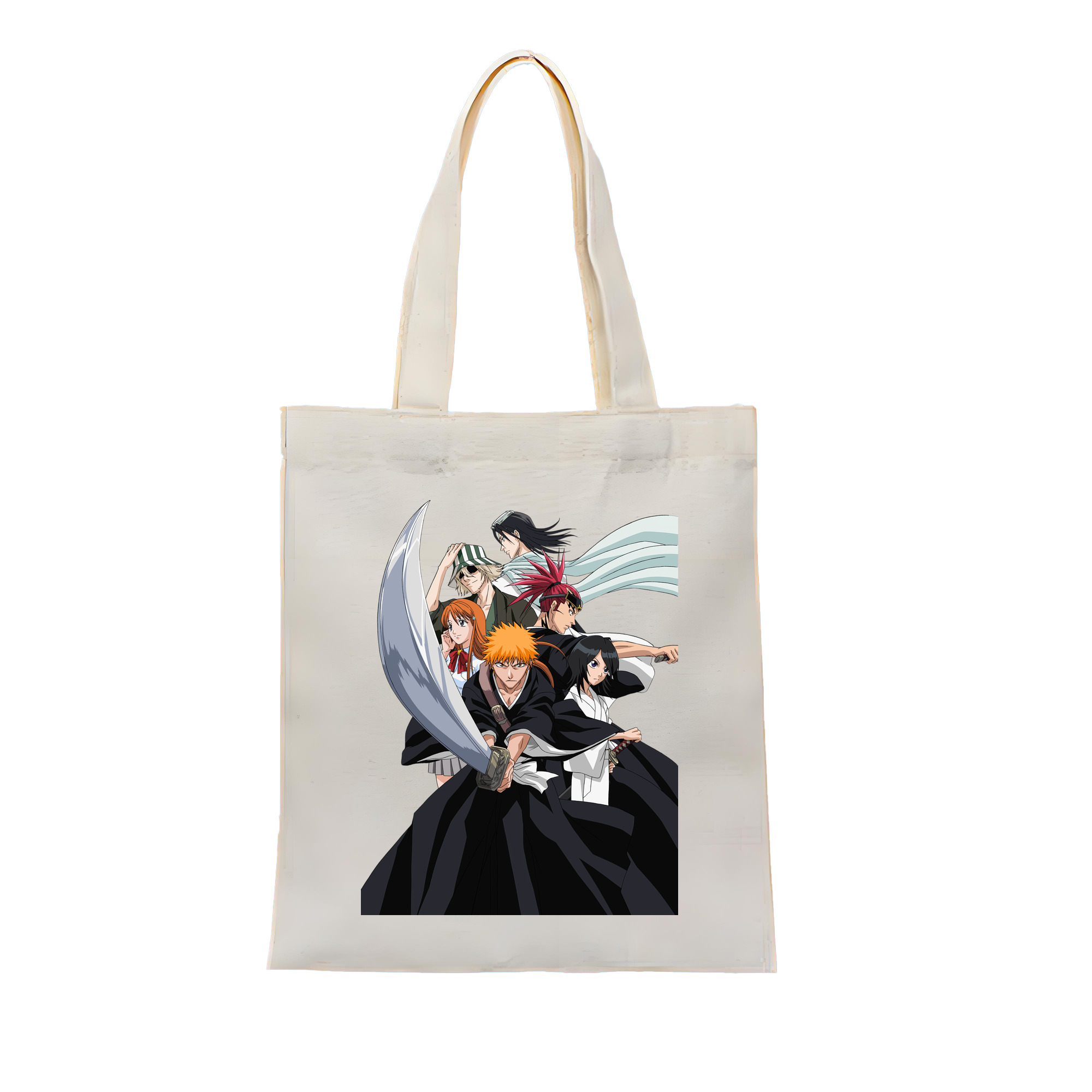 （画像用） ブリーチ 黒崎一護（くろさき いちご）BLEACH Kurosaki Ichigo 縦型キャンバス生地手提げバッグ　トートバッグ