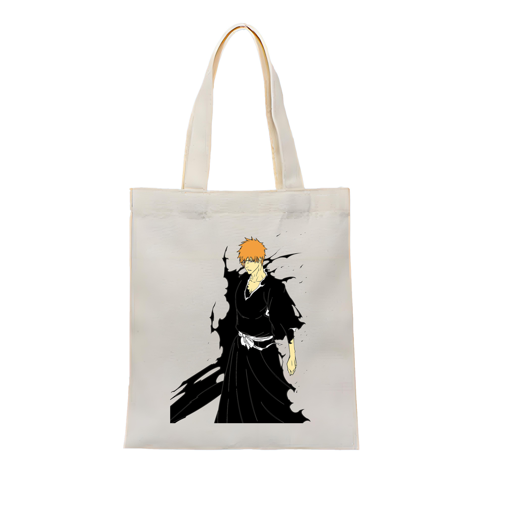 （画像用） ブリーチ 黒崎一護（くろさき いちご）BLEACH Kurosaki Ichigo 縦型キャンバス生地手提げバッグ　トートバッグ