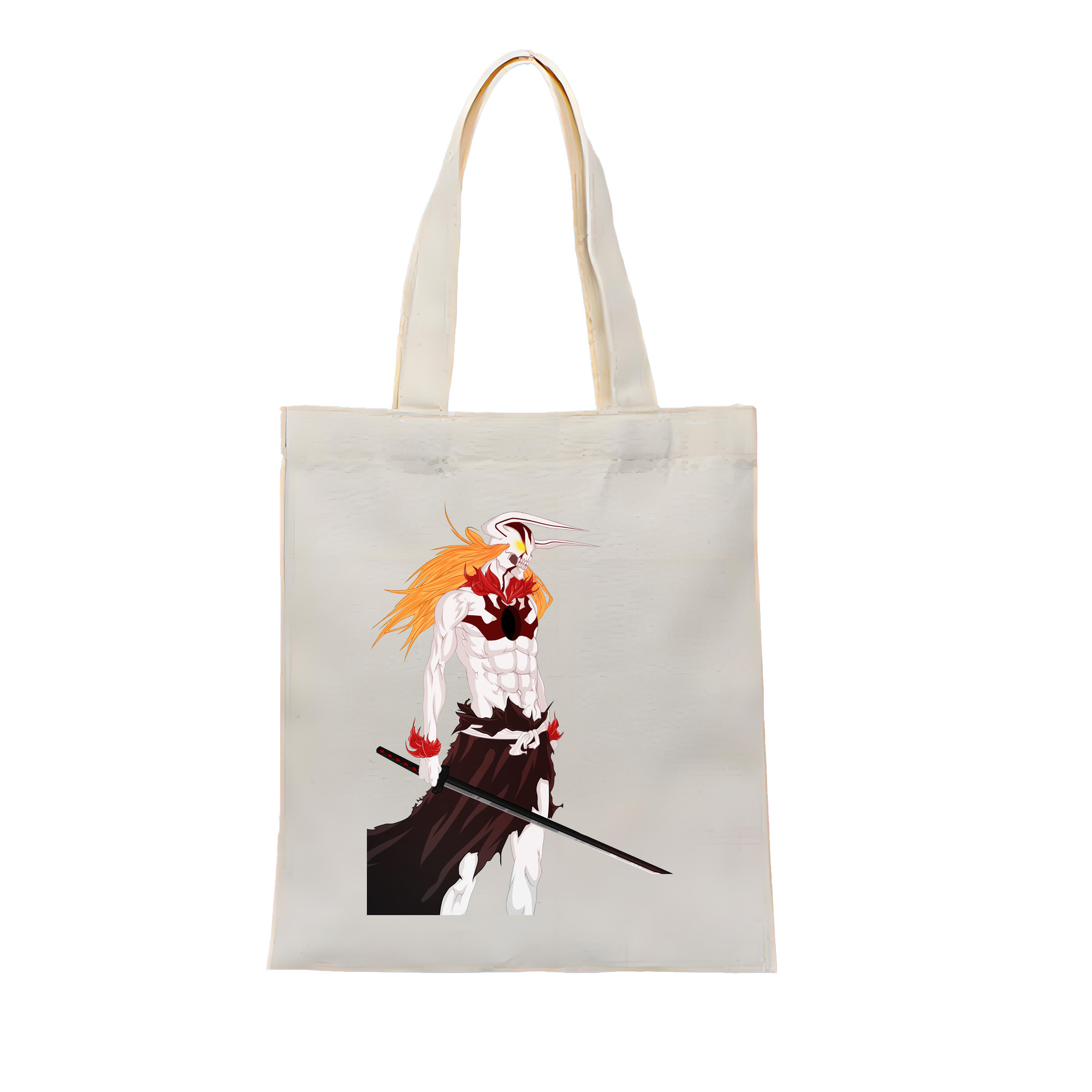 （画像用） ブリーチ 黒崎一護（くろさき いちご）BLEACH Kurosaki Ichigo 縦型キャンバス生地手提げバッグ　トートバッグ