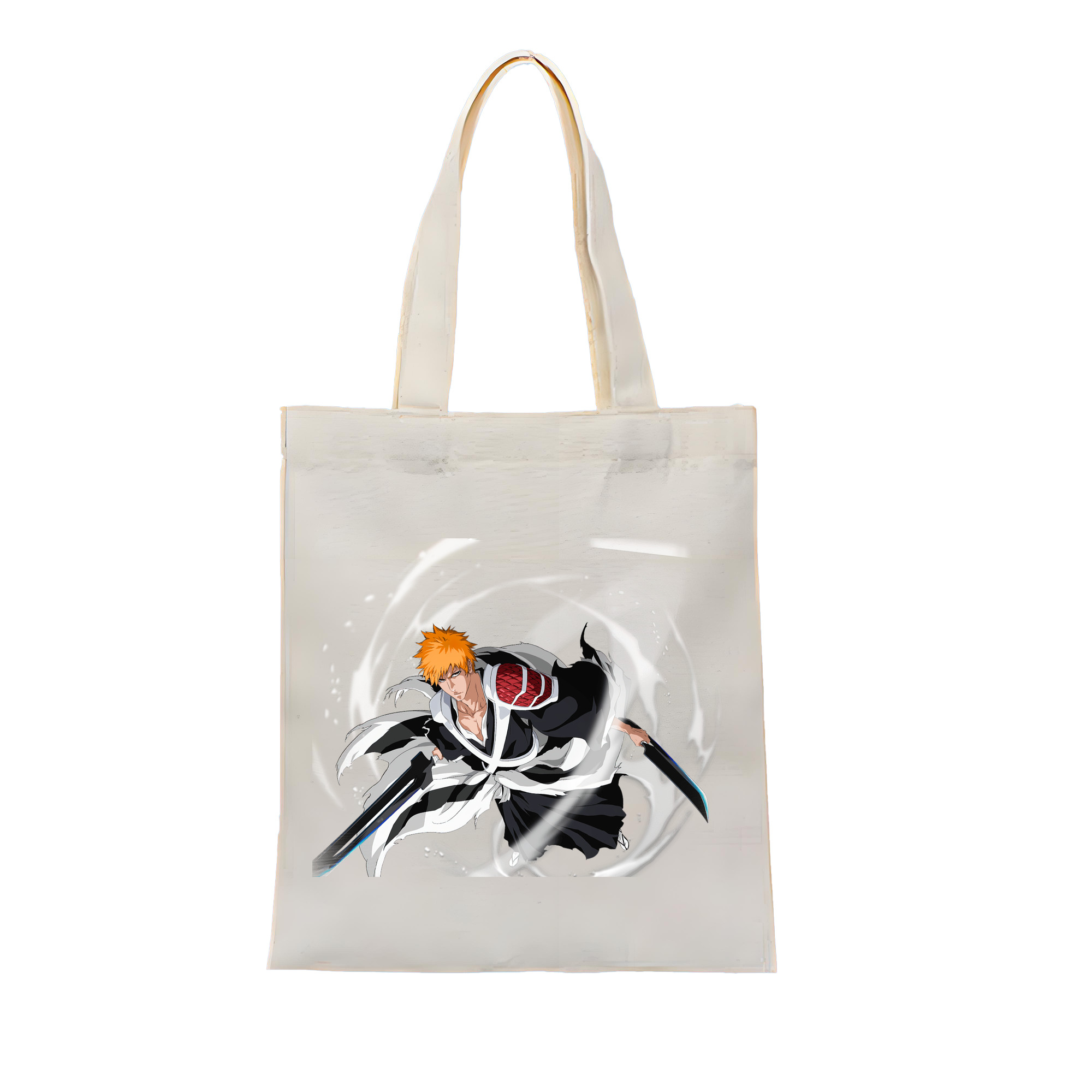 （画像用） ブリーチ 黒崎一護（くろさき いちご）BLEACH Kurosaki Ichigo 縦型キャンバス生地手提げバッグ　トートバッグ