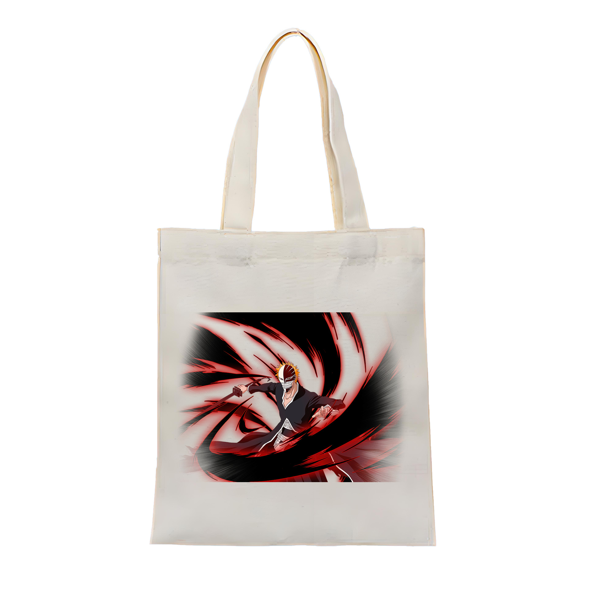 （画像用） ブリーチ 黒崎一護（くろさき いちご）BLEACH Kurosaki Ichigo 縦型キャンバス生地手提げバッグ　トートバッグ