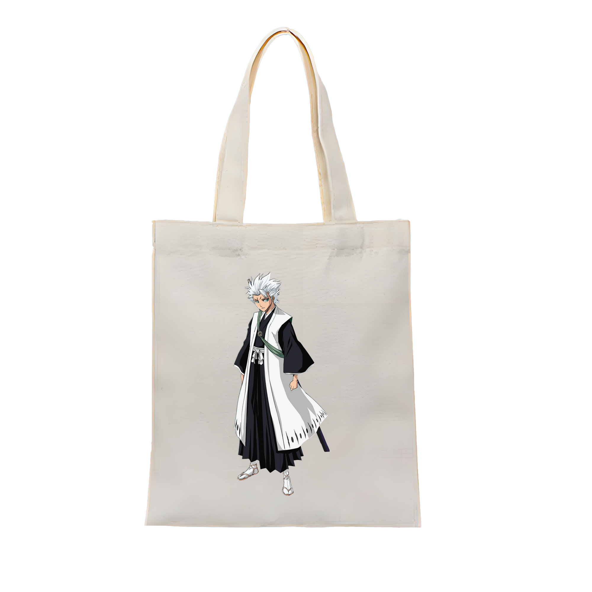 （画像用） ブリーチ 日番谷冬獅郎（ひつがや とうしろう） BLEACH Hitsugaya Toushirou 縦型キャンバス生地手提げバッグ　トートバッグ