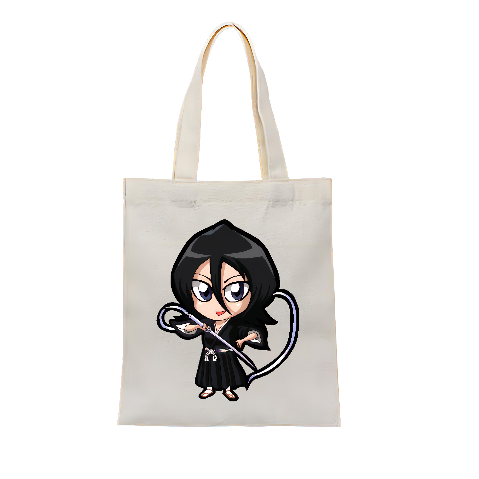 （画像用） ブリーチ 朽木ルキア BLEACH Kuchiki Rukia 縦型キャンバス生地手提げバッグ　トートバッグ