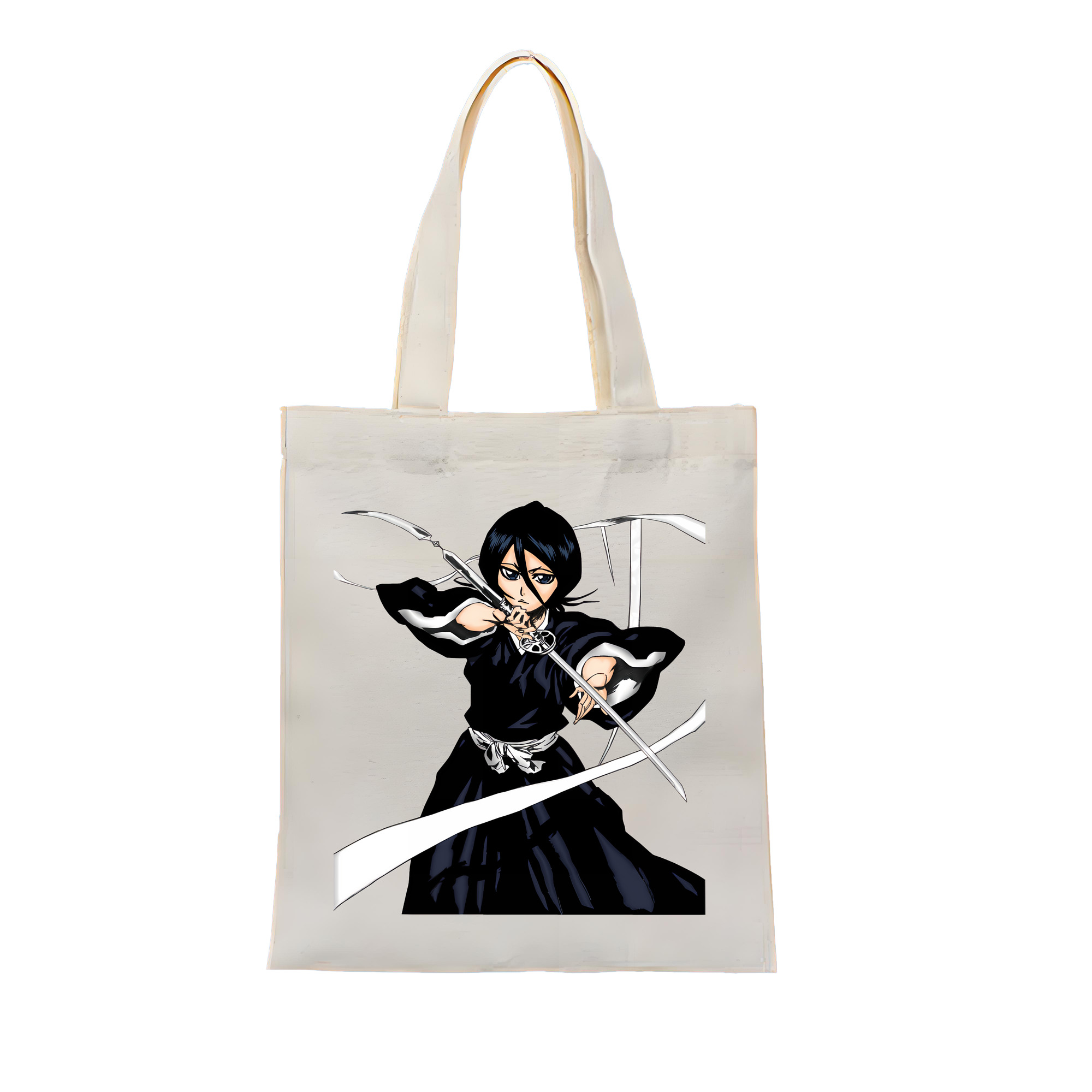 （画像用） ブリーチ 朽木ルキア BLEACH Kuchiki Rukia 縦型キャンバス生地手提げバッグ　トートバッグ