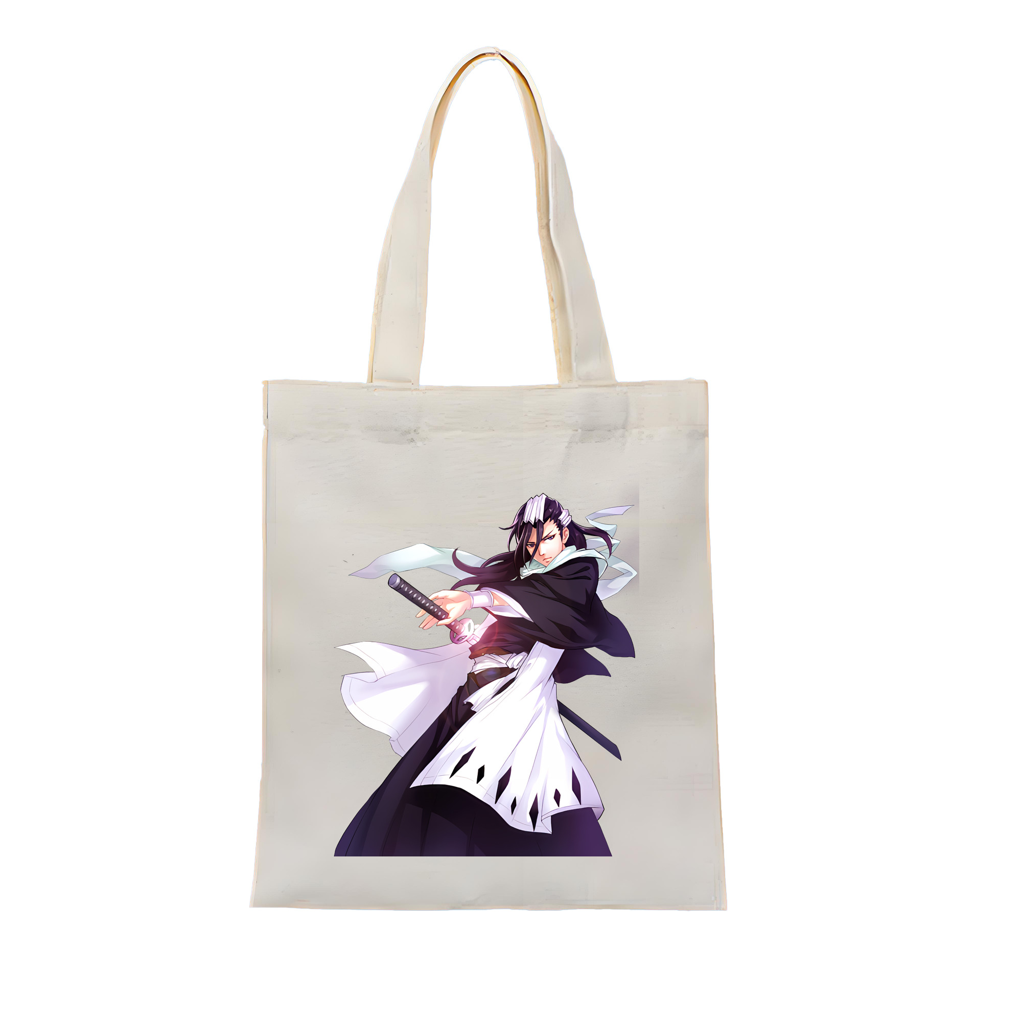 （画像用） ブリーチ くちき びゃくや BLEACH Kuchiki Byakuya 縦型キャンバス生地手提げバッグ　トートバッグ