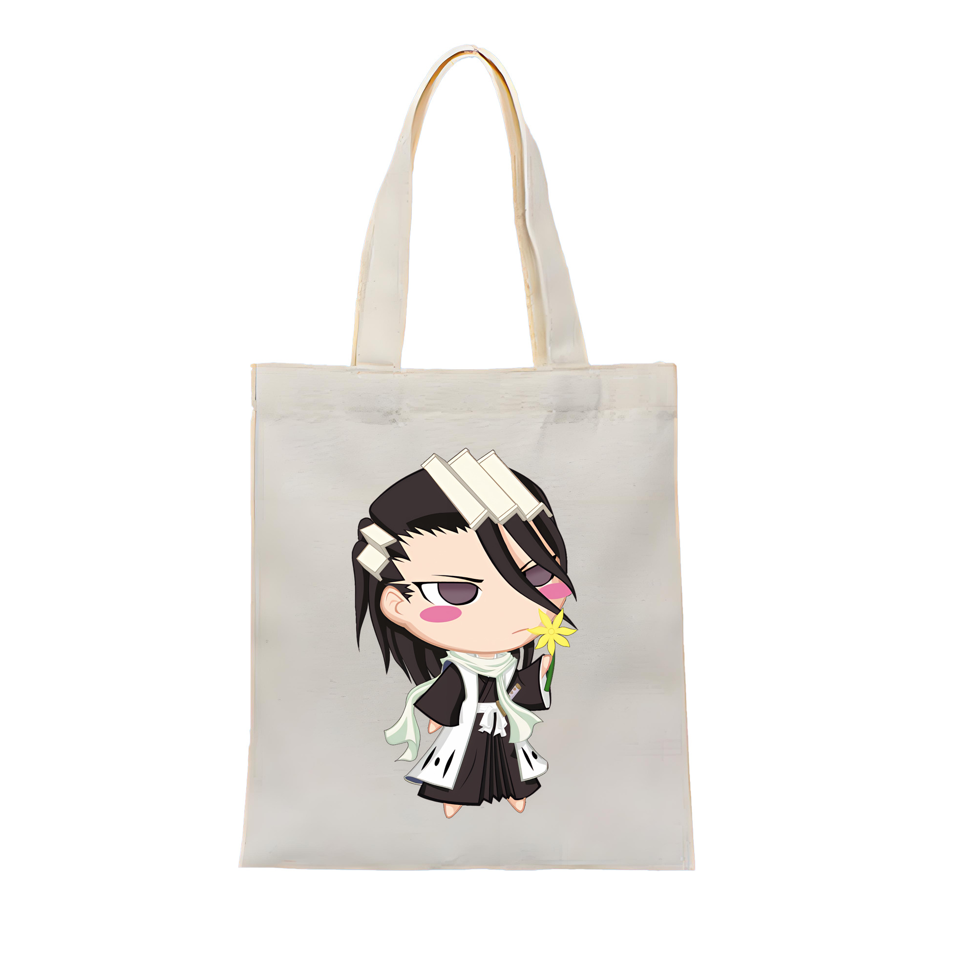 （画像用） ブリーチ くちき びゃくや BLEACH Kuchiki Byakuya 縦型キャンバス生地手提げバッグ　トートバッグ