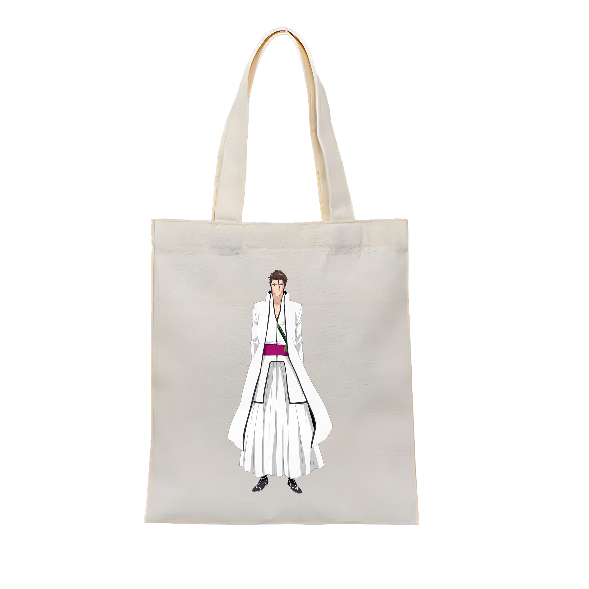 （画像用） ブリーチ 藍染 惣右介（あいぜん そうすけ） BLEACH Aizen Sousuke 縦型キャンバス生地手提げバッグ　トートバッグ