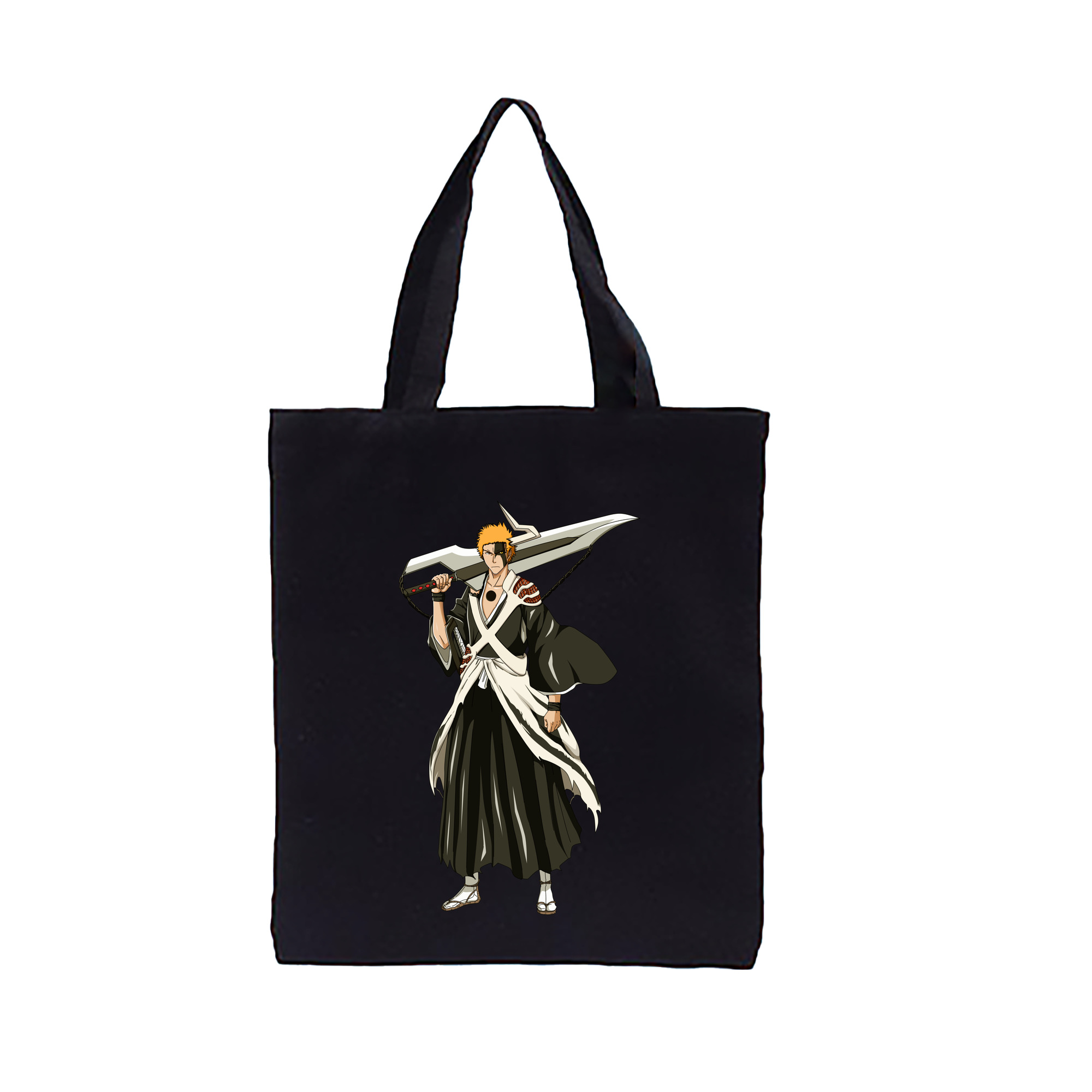 （画像用） ブリーチ 黒崎一護（くろさき いちご）BLEACH Kurosaki Ichigo 縦型キャンバス生地手提げバッグ　トートバッグ
