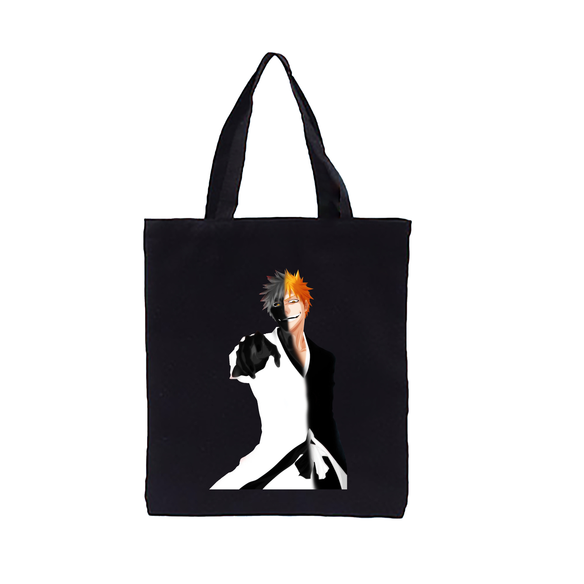 （画像用） ブリーチ 黒崎一護（くろさき いちご）BLEACH Kurosaki Ichigo 縦型キャンバス生地手提げバッグ　トートバッグ
