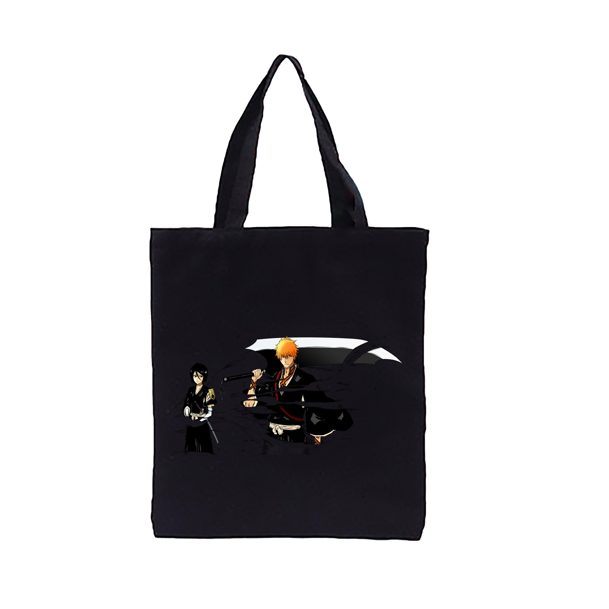 （画像用） ブリーチ 黒崎一護（くろさき いちご）BLEACH Kurosaki Ichigo 縦型キャンバス生地手提げバッグ　トートバッグ
