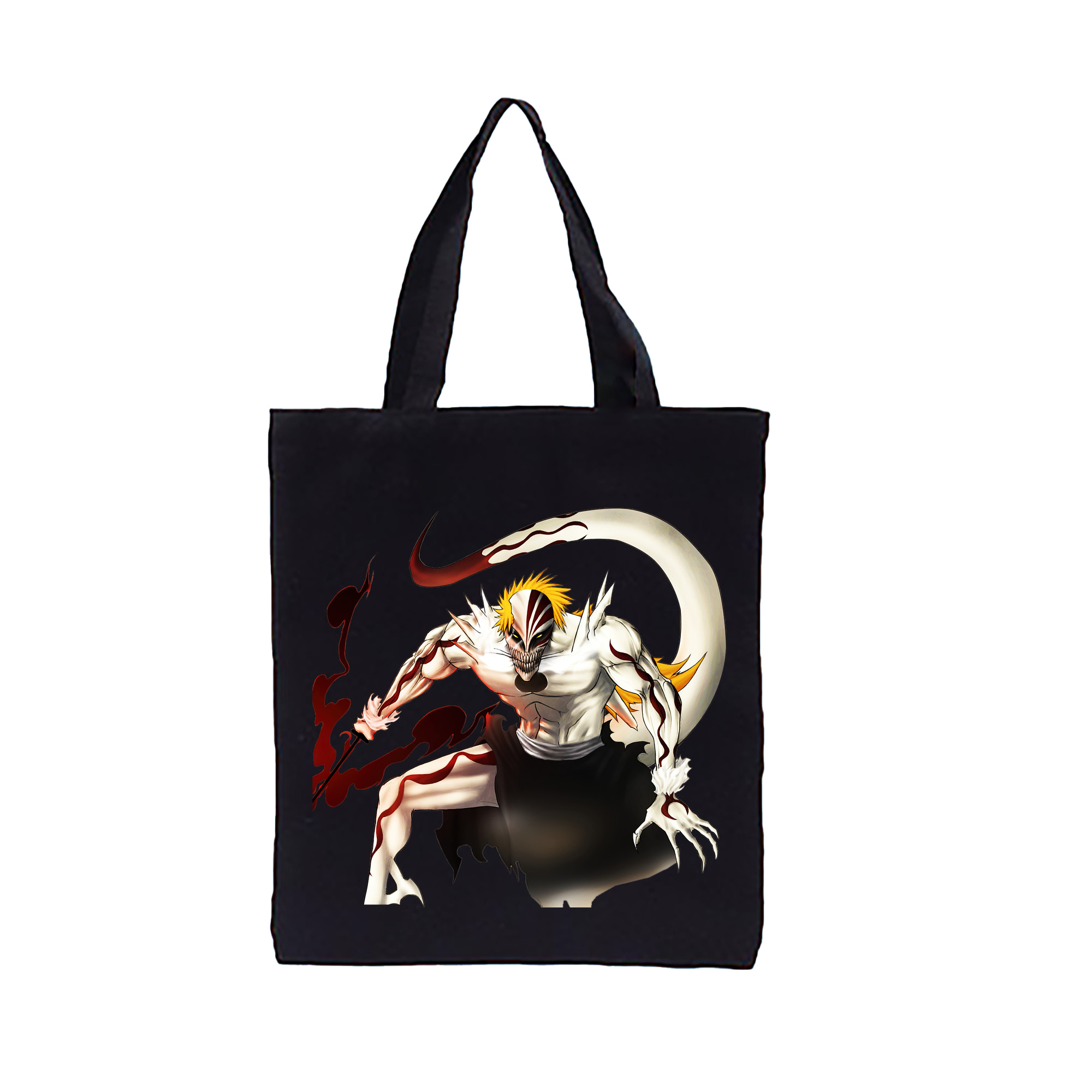 （画像用） ブリーチ 黒崎一護（くろさき いちご）BLEACH Kurosaki Ichigo 縦型キャンバス生地手提げバッグ　トートバッグ