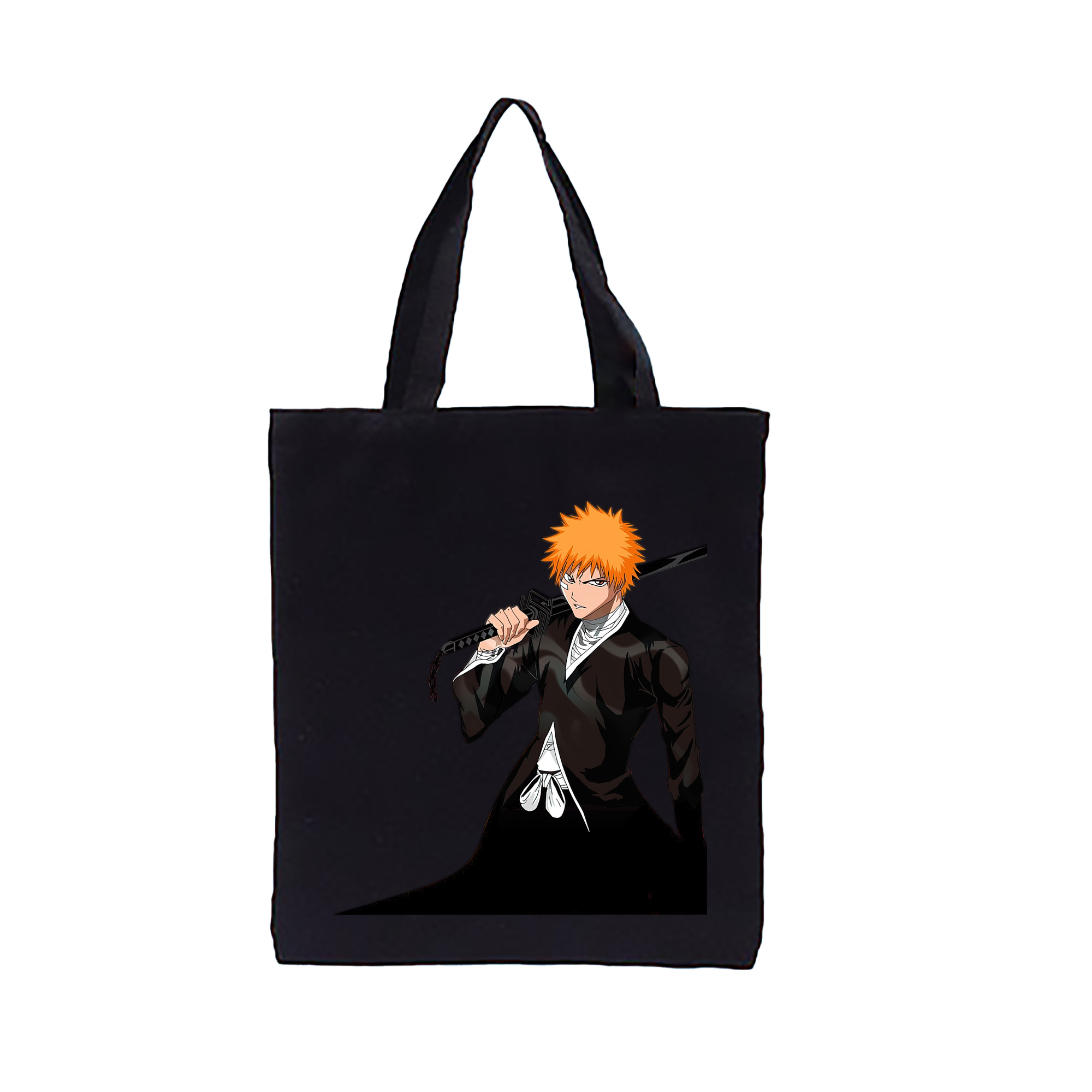 （画像用） ブリーチ 黒崎一護（くろさき いちご）BLEACH Kurosaki Ichigo 縦型キャンバス生地手提げバッグ　トートバッグ