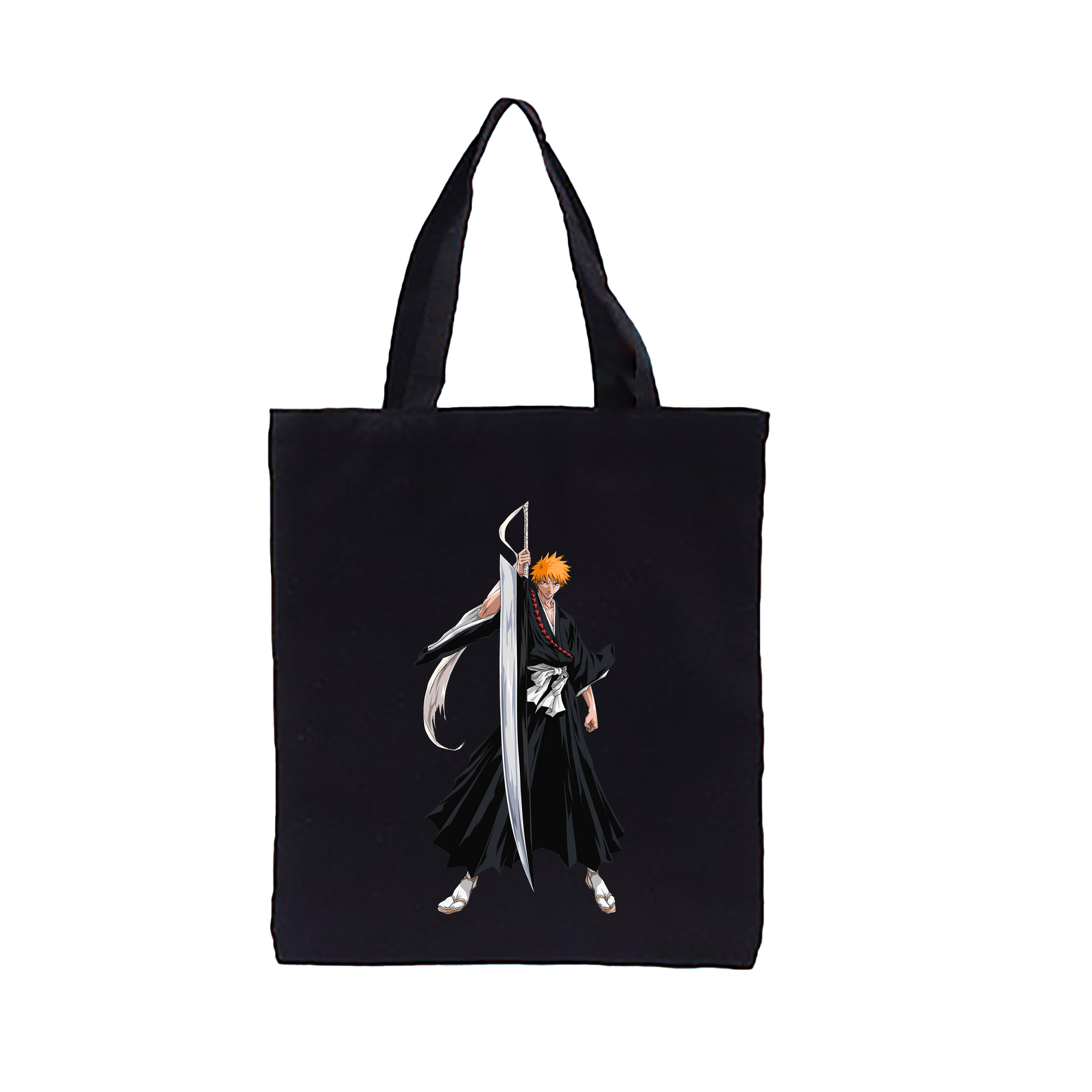 （画像用） ブリーチ 黒崎一護（くろさき いちご）BLEACH Kurosaki Ichigo 縦型キャンバス生地手提げバッグ　トートバッグ