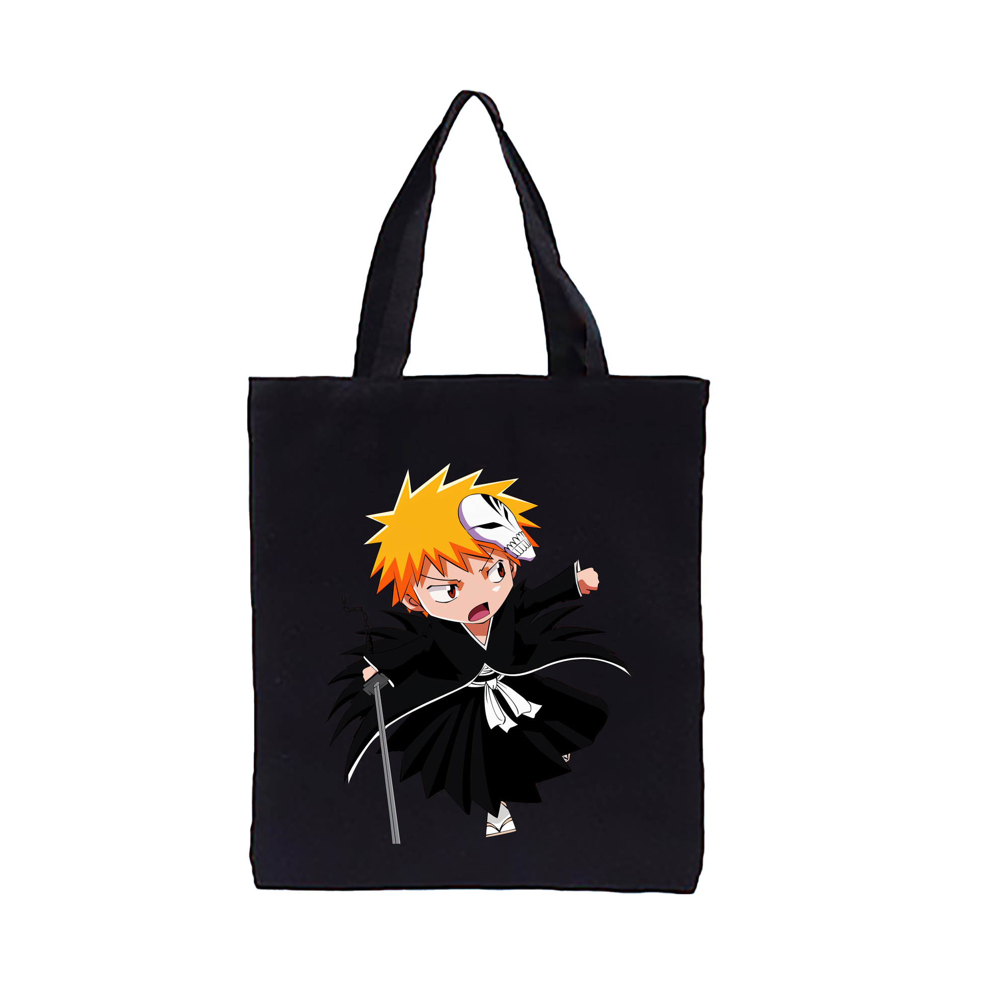 （画像用） ブリーチ 黒崎一護（くろさき いちご）BLEACH Kurosaki Ichigo 縦型キャンバス生地手提げバッグ　トートバッグ