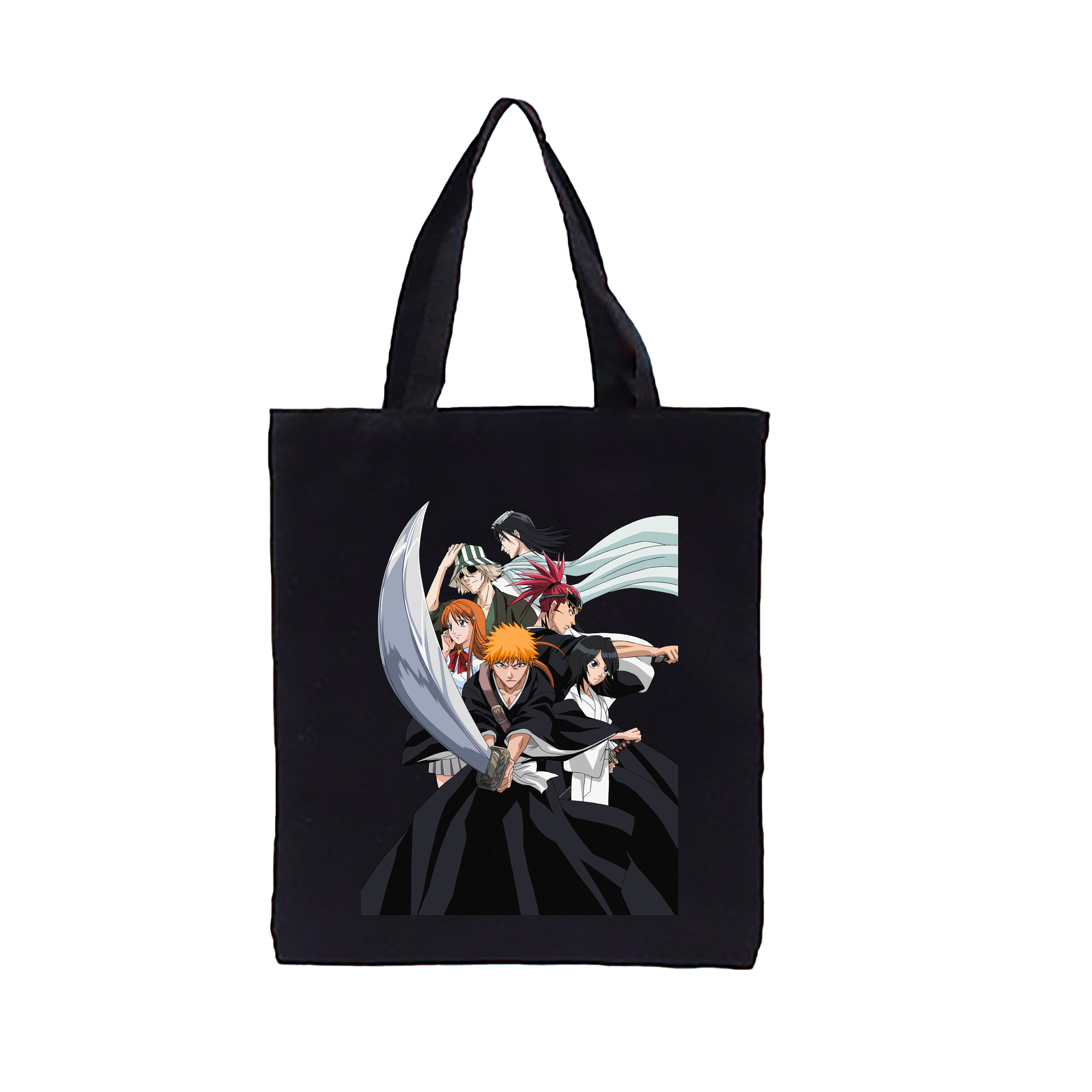 （画像用） ブリーチ 黒崎一護（くろさき いちご）BLEACH Kurosaki Ichigo 縦型キャンバス生地手提げバッグ　トートバッグ