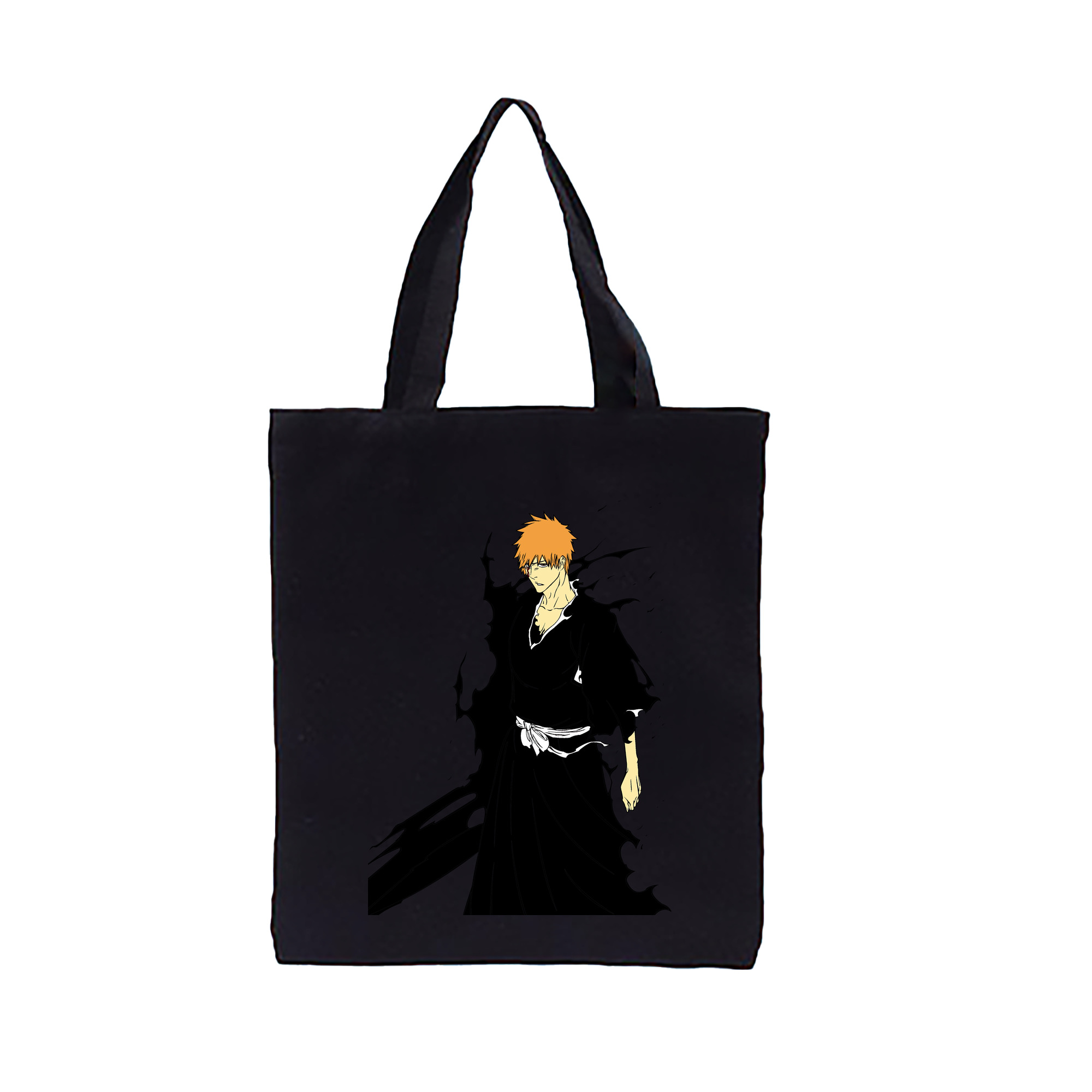 （画像用） ブリーチ 黒崎一護（くろさき いちご）BLEACH Kurosaki Ichigo 縦型キャンバス生地手提げバッグ　トートバッグ