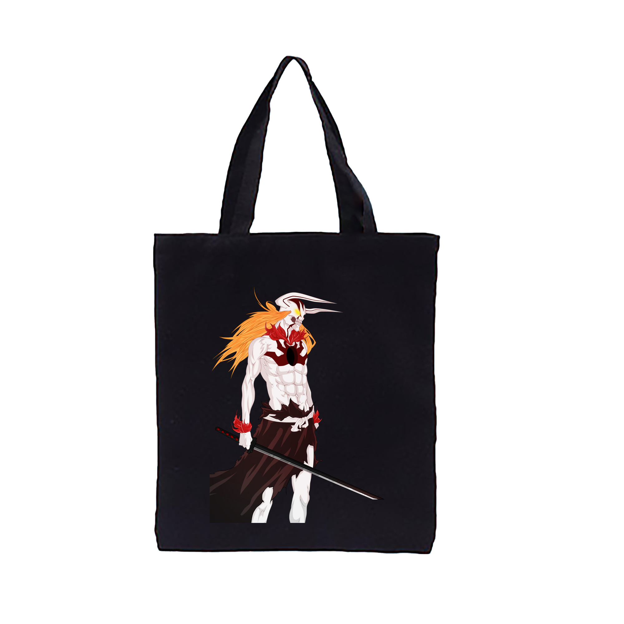 （画像用） ブリーチ 黒崎一護（くろさき いちご）BLEACH Kurosaki Ichigo 縦型キャンバス生地手提げバッグ　トートバッグ