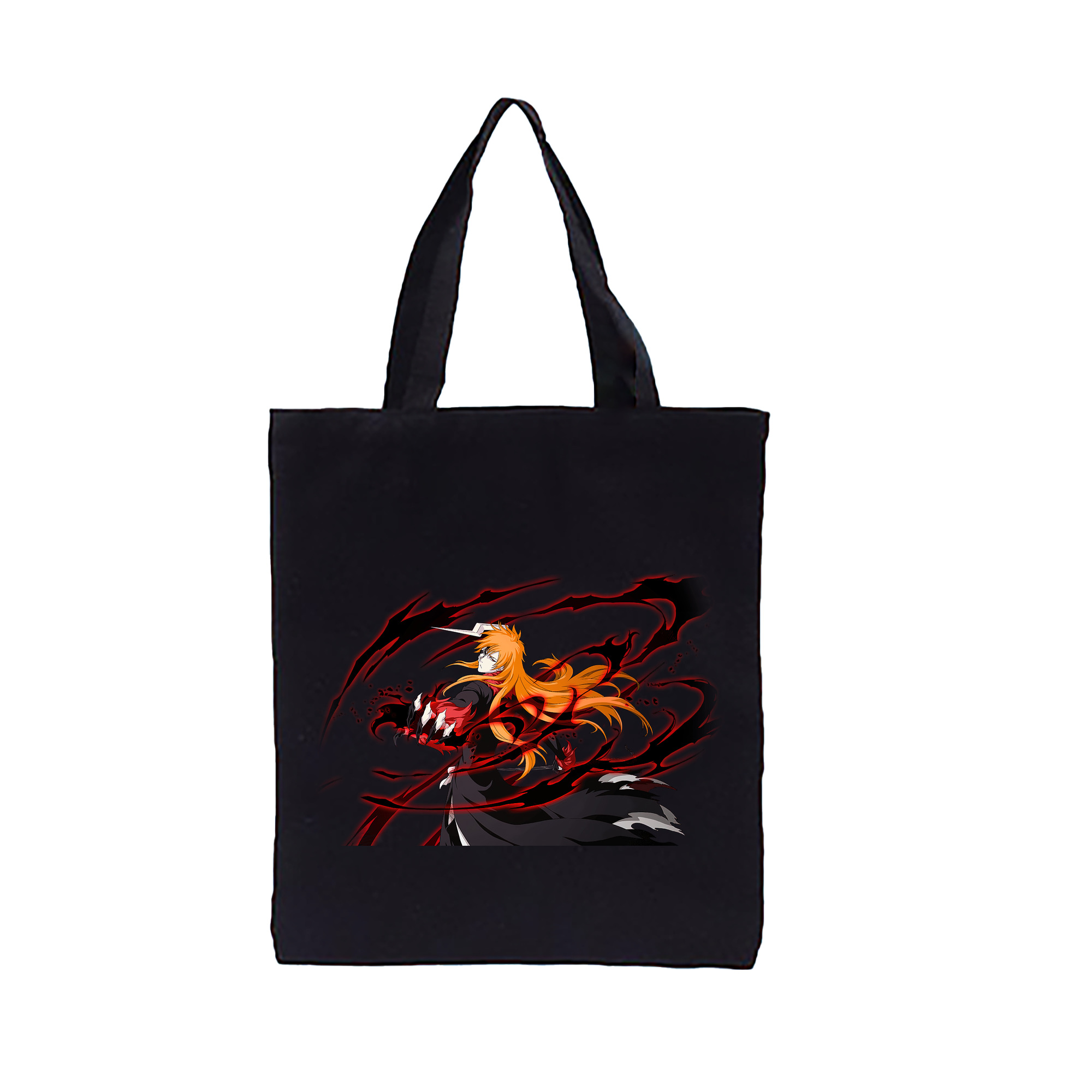 （画像用） ブリーチ 黒崎一護（くろさき いちご）BLEACH Kurosaki Ichigo 縦型キャンバス生地手提げバッグ　トートバッグ