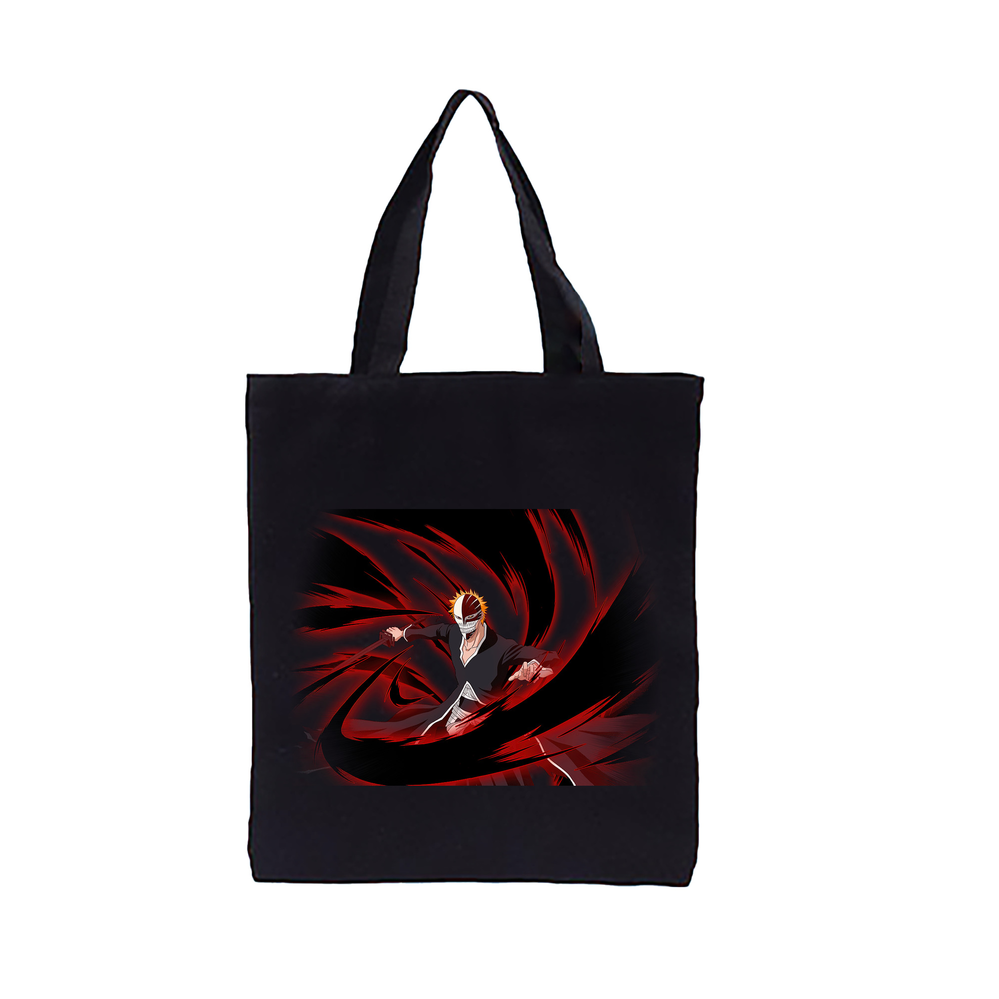 （画像用） ブリーチ 黒崎一護（くろさき いちご）BLEACH Kurosaki Ichigo 縦型キャンバス生地手提げバッグ　トートバッグ