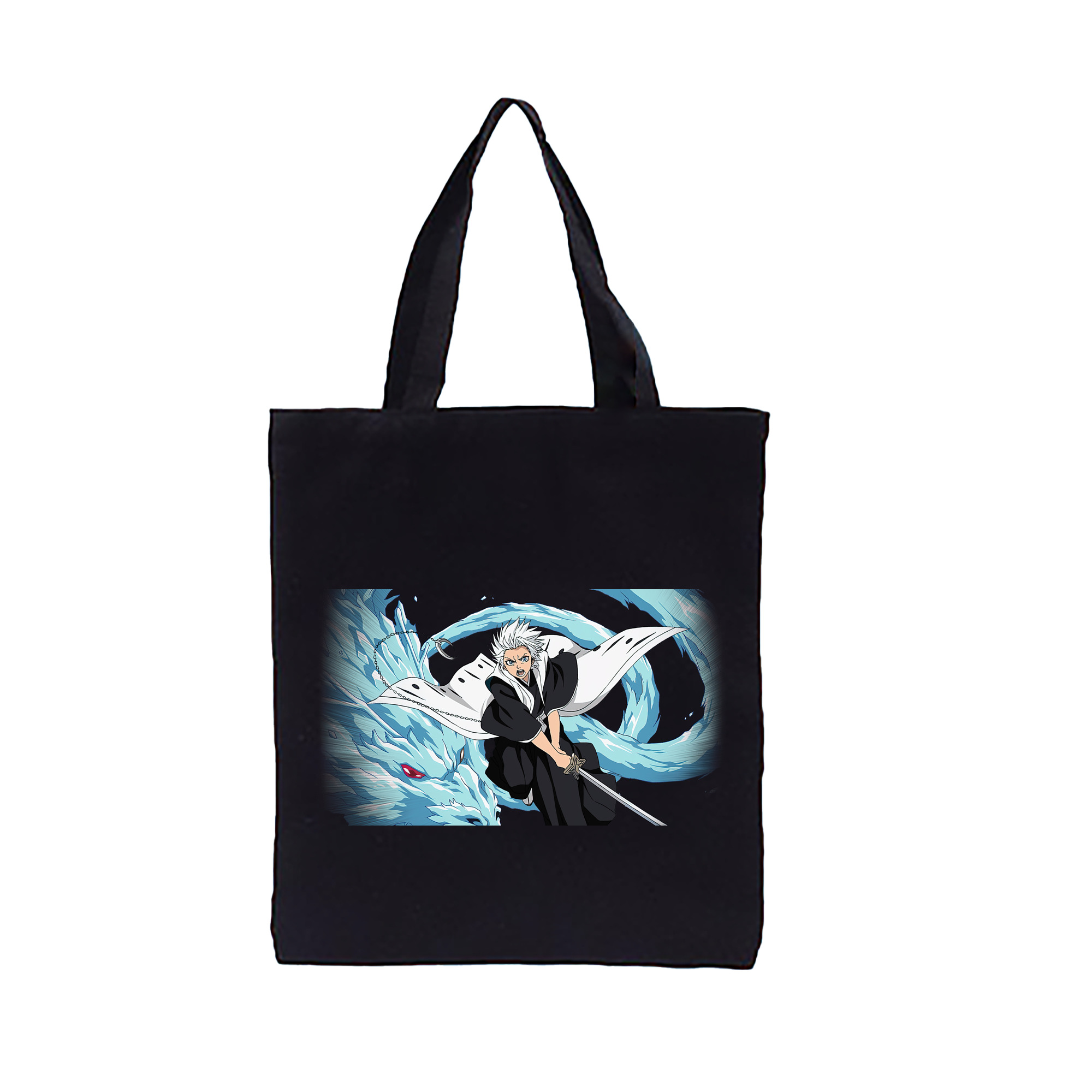 （画像用） ブリーチ 日番谷冬獅郎（ひつがや とうしろう） BLEACH Hitsugaya Toushirou 縦型キャンバス生地手提げバッグ　トートバッグ