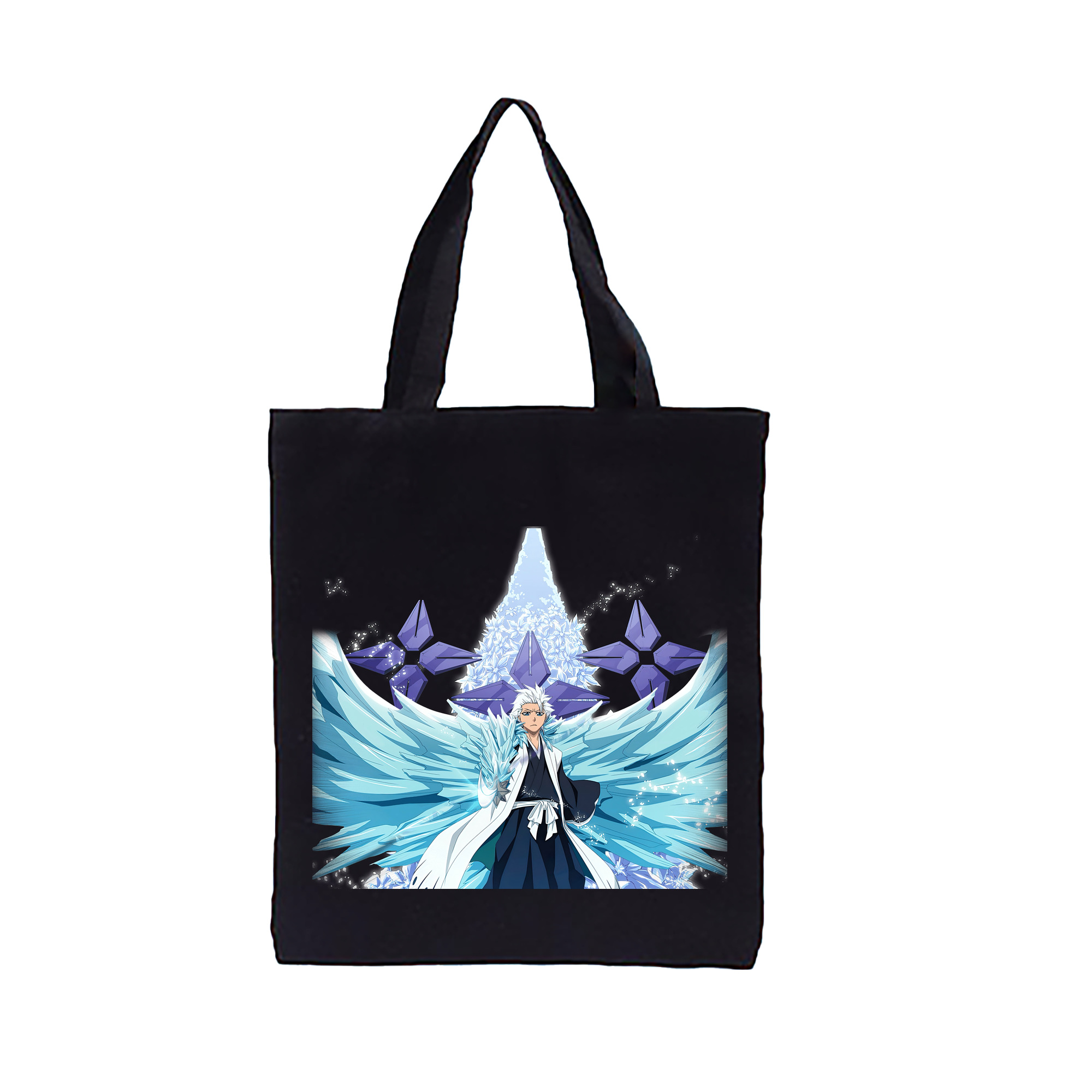 （画像用） ブリーチ 日番谷冬獅郎（ひつがや とうしろう） BLEACH Hitsugaya Toushirou 縦型キャンバス生地手提げバッグ　トートバッグ
