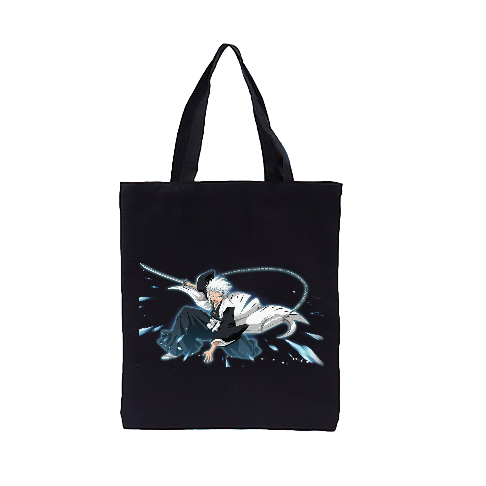 （画像用） ブリーチ 日番谷冬獅郎（ひつがや とうしろう） BLEACH Hitsugaya Toushirou 縦型キャンバス生地手提げバッグ　トートバッグ