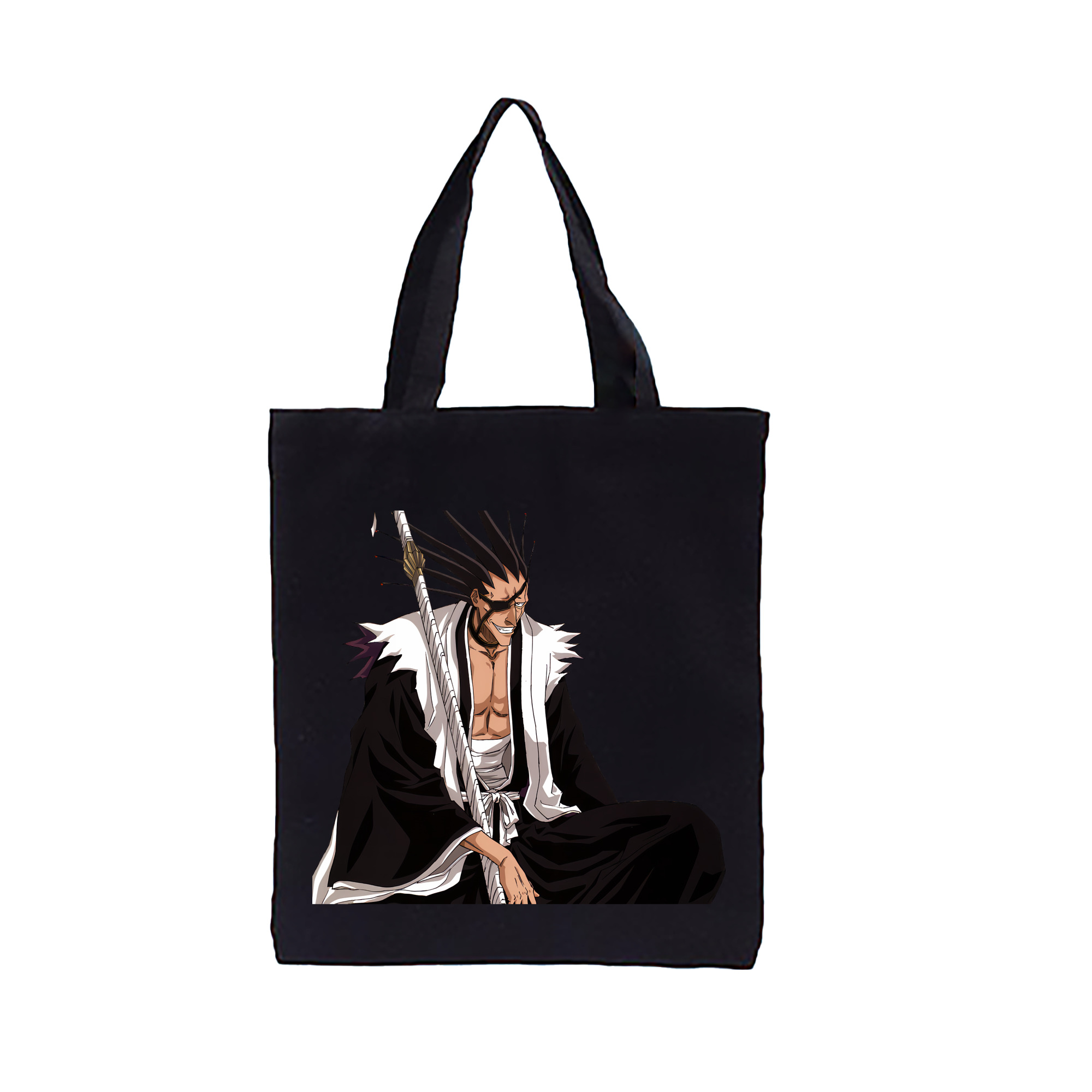 （画像用） ブリーチ ざらき けんぱち BLEACH Zaraki Kenpachi 縦型キャンバス生地手提げバッグ　トートバッグ