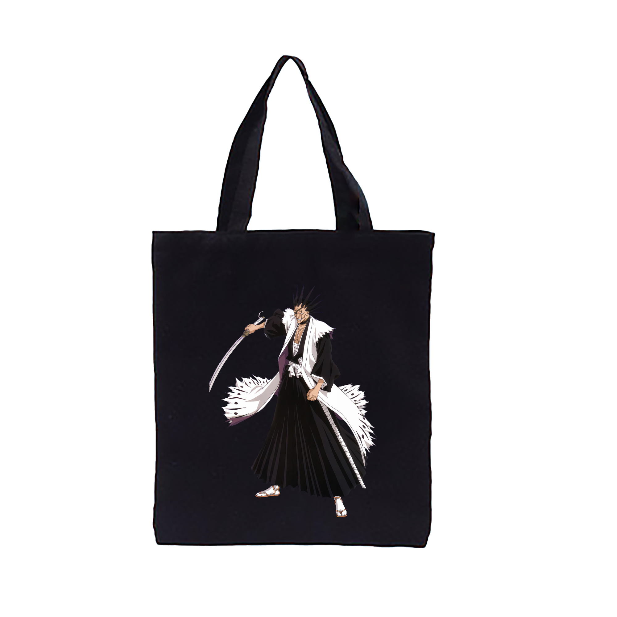 （画像用） ブリーチ ざらき けんぱち BLEACH Zaraki Kenpachi 縦型キャンバス生地手提げバッグ　トートバッグ