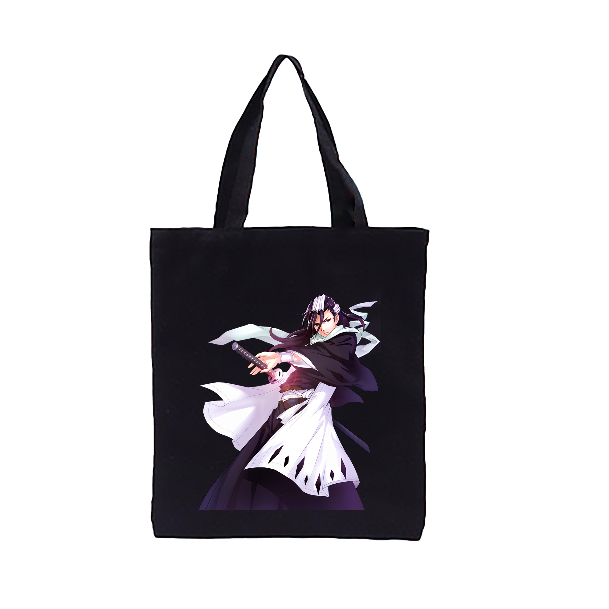 （画像用） ブリーチ くちき びゃくや BLEACH Kuchiki Byakuya 縦型キャンバス生地手提げバッグ　トートバッグ