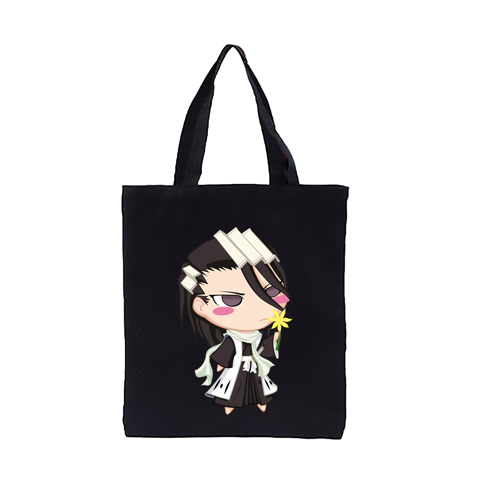 （画像用） ブリーチ くちき びゃくや BLEACH Kuchiki Byakuya 縦型キャンバス生地手提げバッグ　トートバッグ