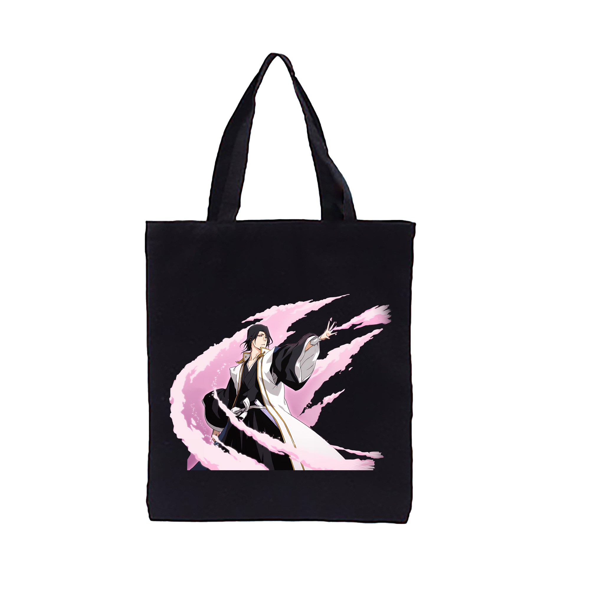 （画像用） ブリーチ くちき びゃくや BLEACH Kuchiki Byakuya 縦型キャンバス生地手提げバッグ　トートバッグ