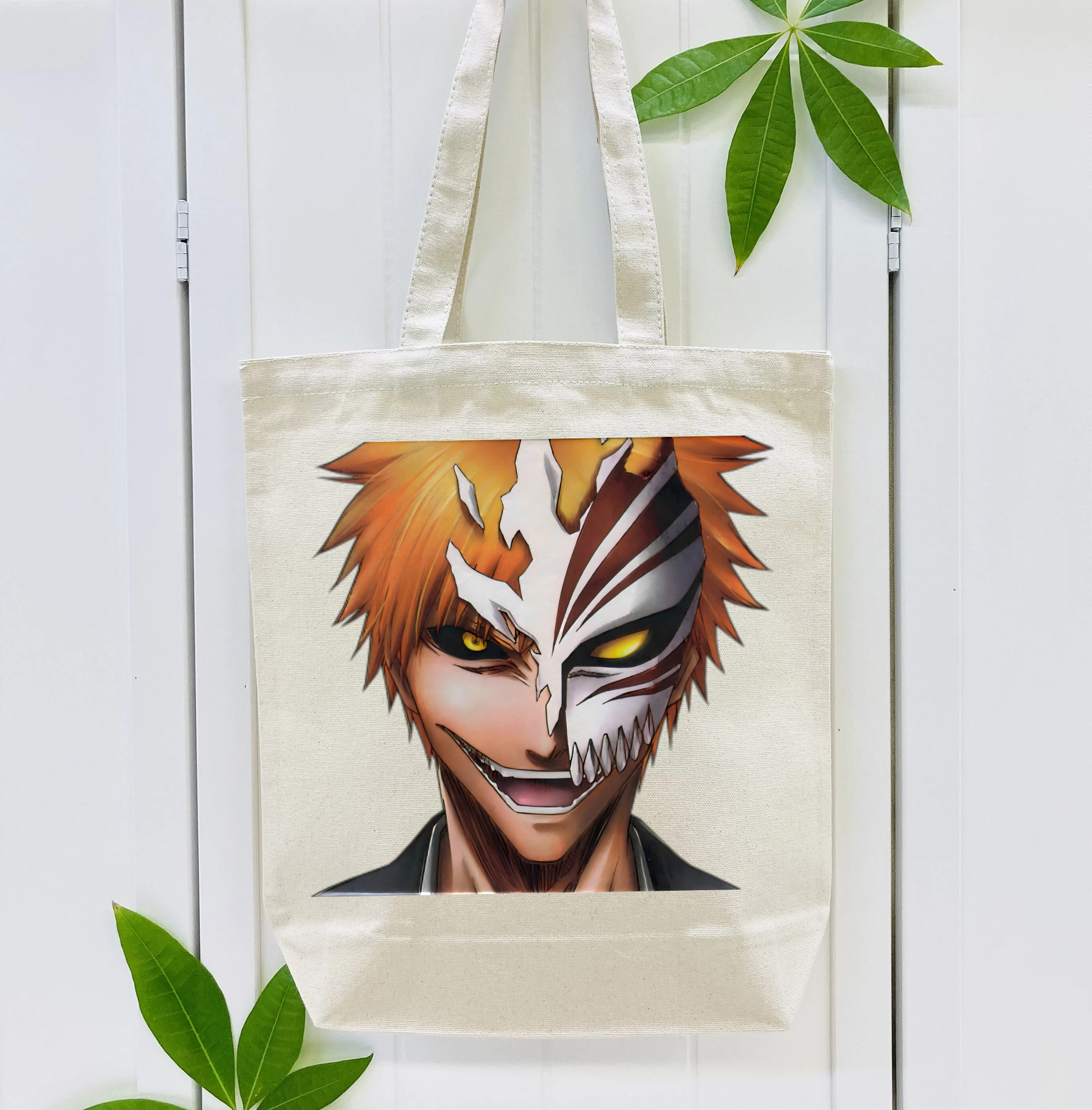 ブリーチ 黒崎一護（くろさき いちご）BLEACH Kurosaki Ichigo 縦型キャンバス生地手提げバッグ　トートバッグ