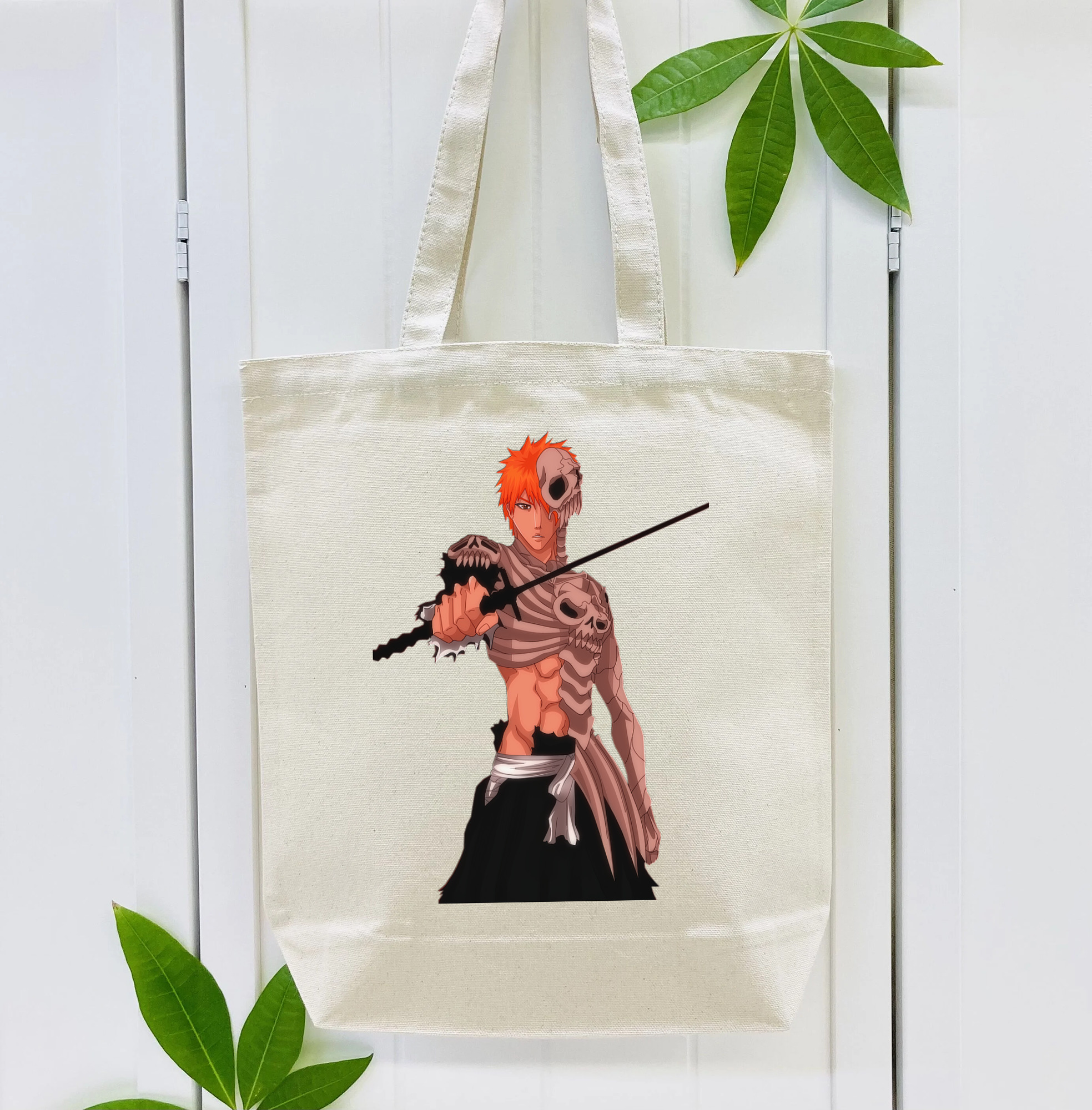 ブリーチ 黒崎一護（くろさき いちご）BLEACH Kurosaki Ichigo 縦型キャンバス生地手提げバッグ　トートバッグ