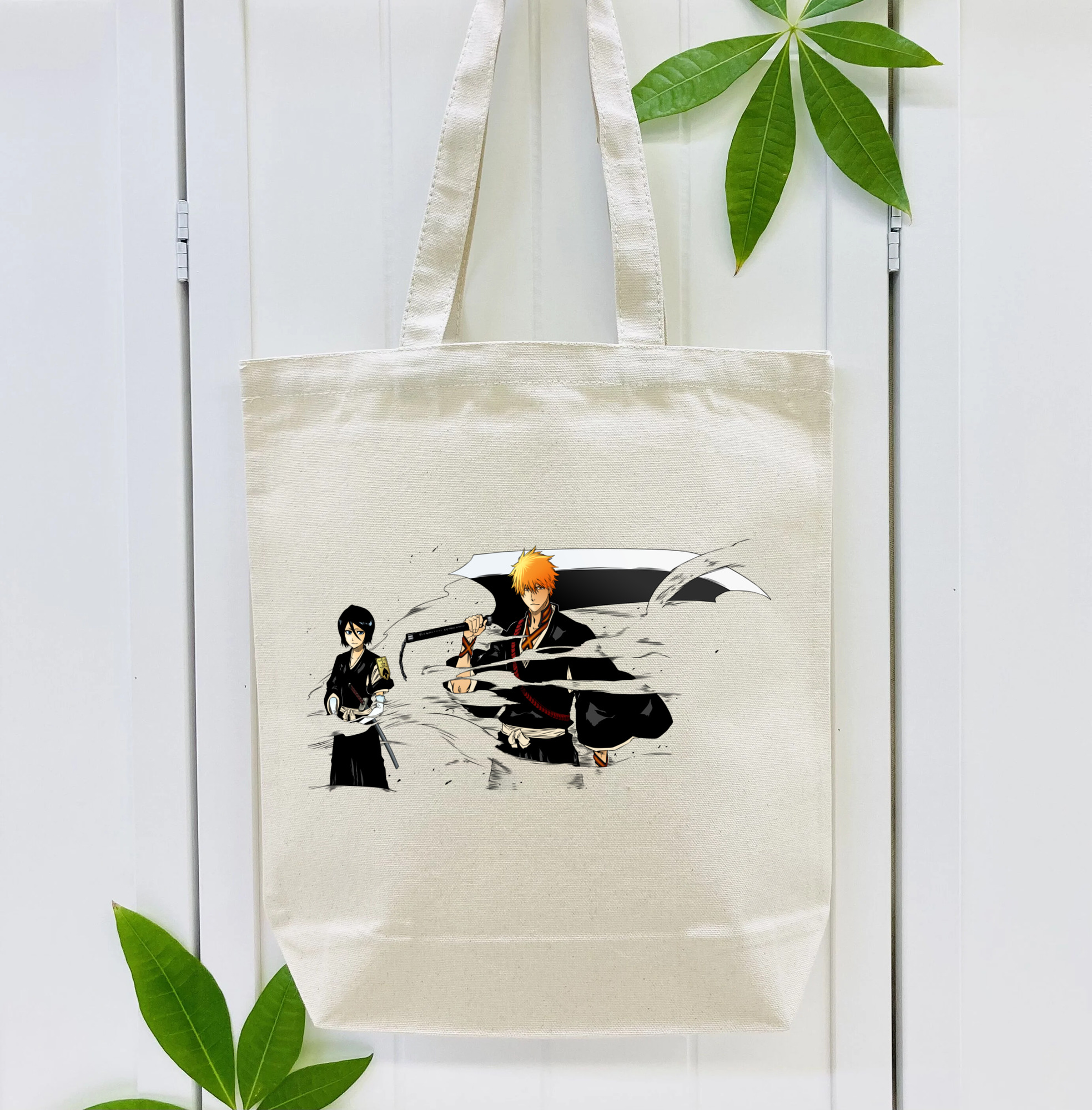 ブリーチ 黒崎一護（くろさき いちご）BLEACH Kurosaki Ichigo 縦型キャンバス生地手提げバッグ　トートバッグ