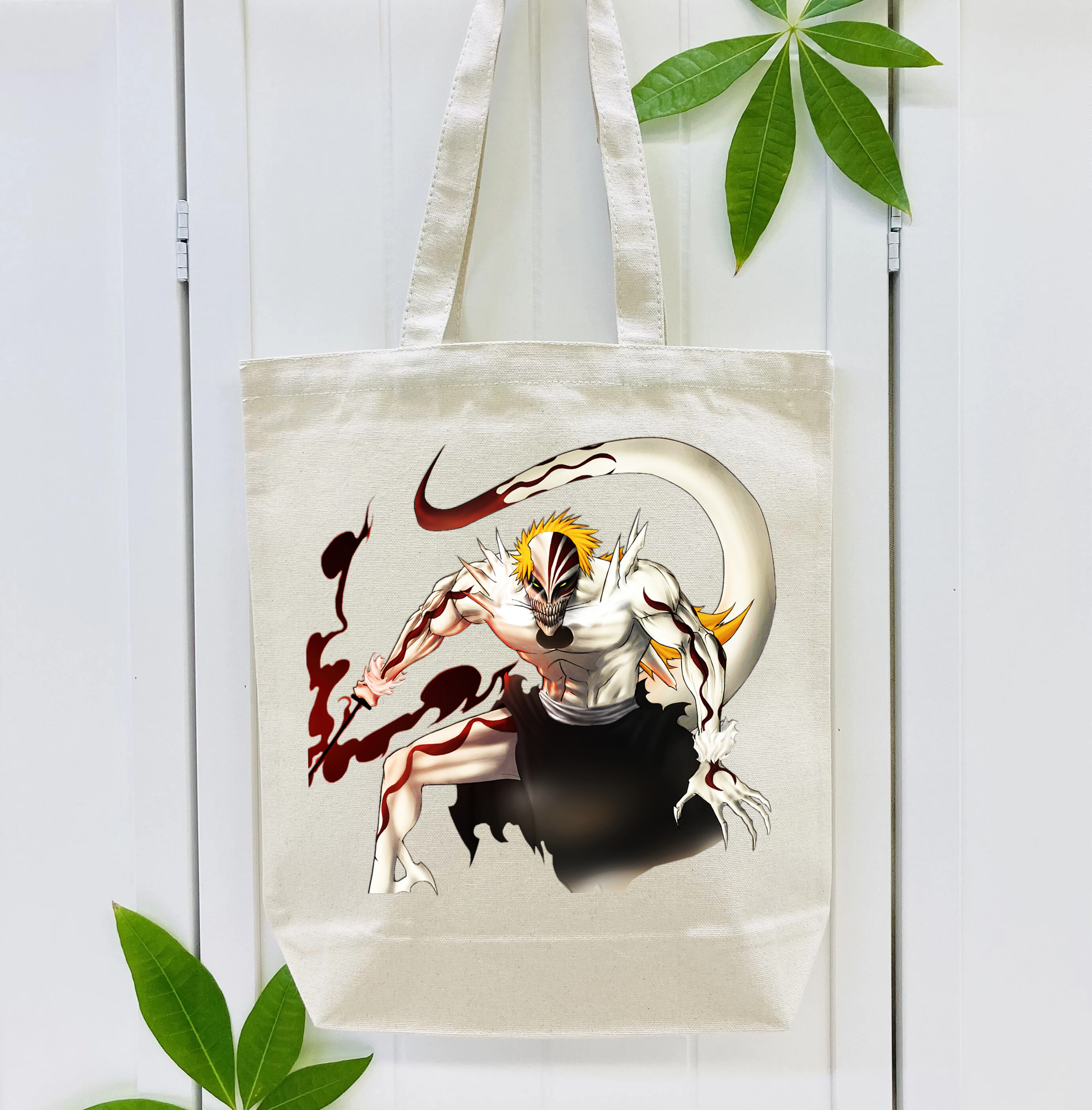 ブリーチ 黒崎一護（くろさき いちご）BLEACH Kurosaki Ichigo 縦型キャンバス生地手提げバッグ　トートバッグ