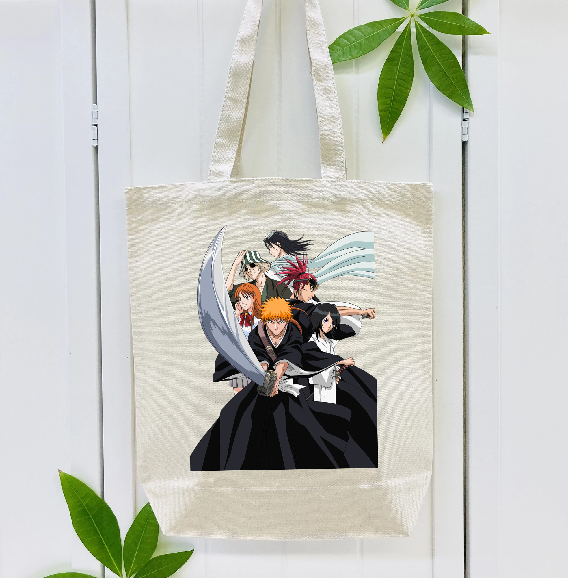 ブリーチ 黒崎一護（くろさき いちご）BLEACH Kurosaki Ichigo 縦型キャンバス生地手提げバッグ　トートバッグ