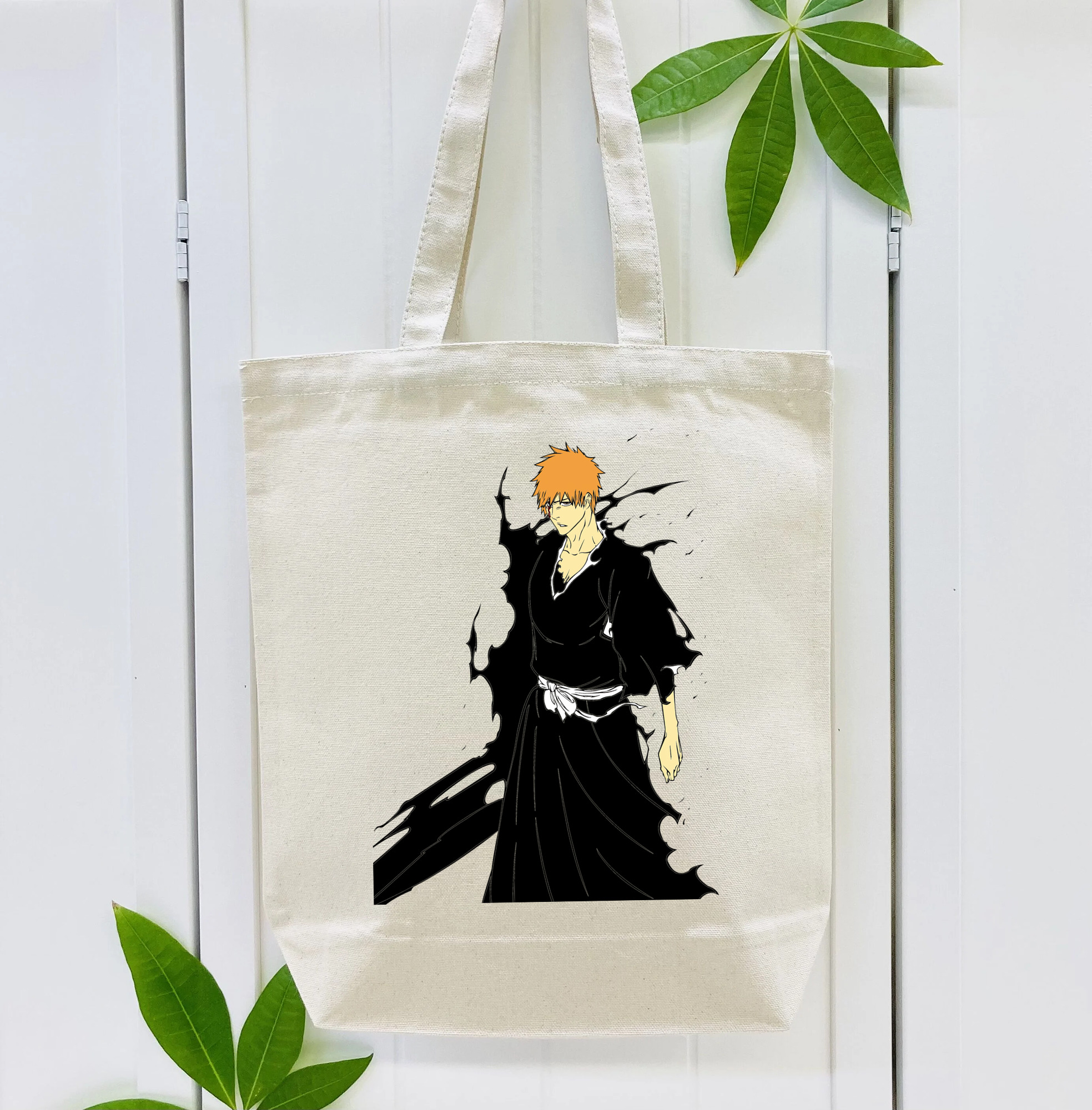 ブリーチ 黒崎一護（くろさき いちご）BLEACH Kurosaki Ichigo 縦型キャンバス生地手提げバッグ　トートバッグ
