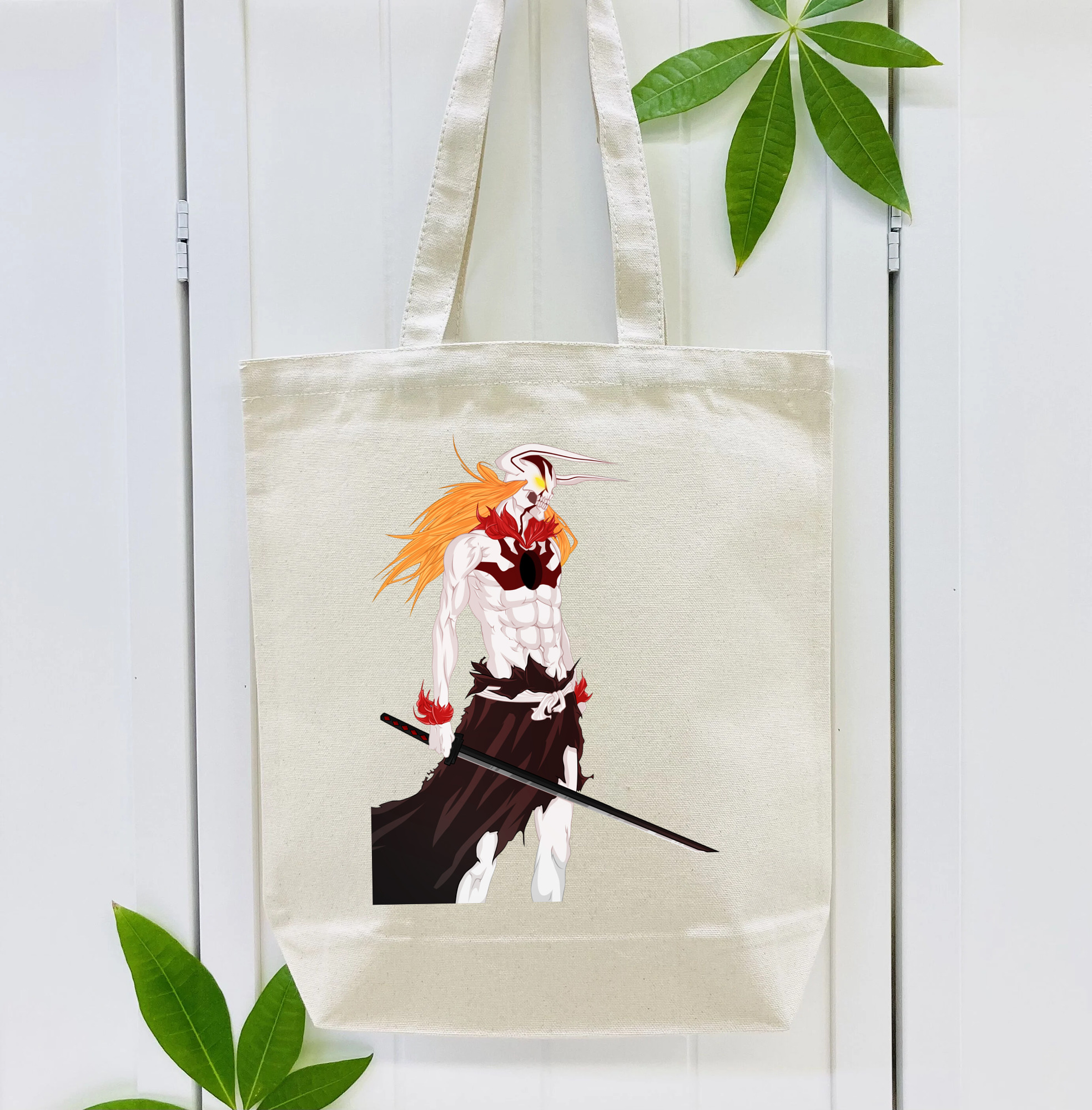 ブリーチ 黒崎一護（くろさき いちご）BLEACH Kurosaki Ichigo 縦型キャンバス生地手提げバッグ　トートバッグ