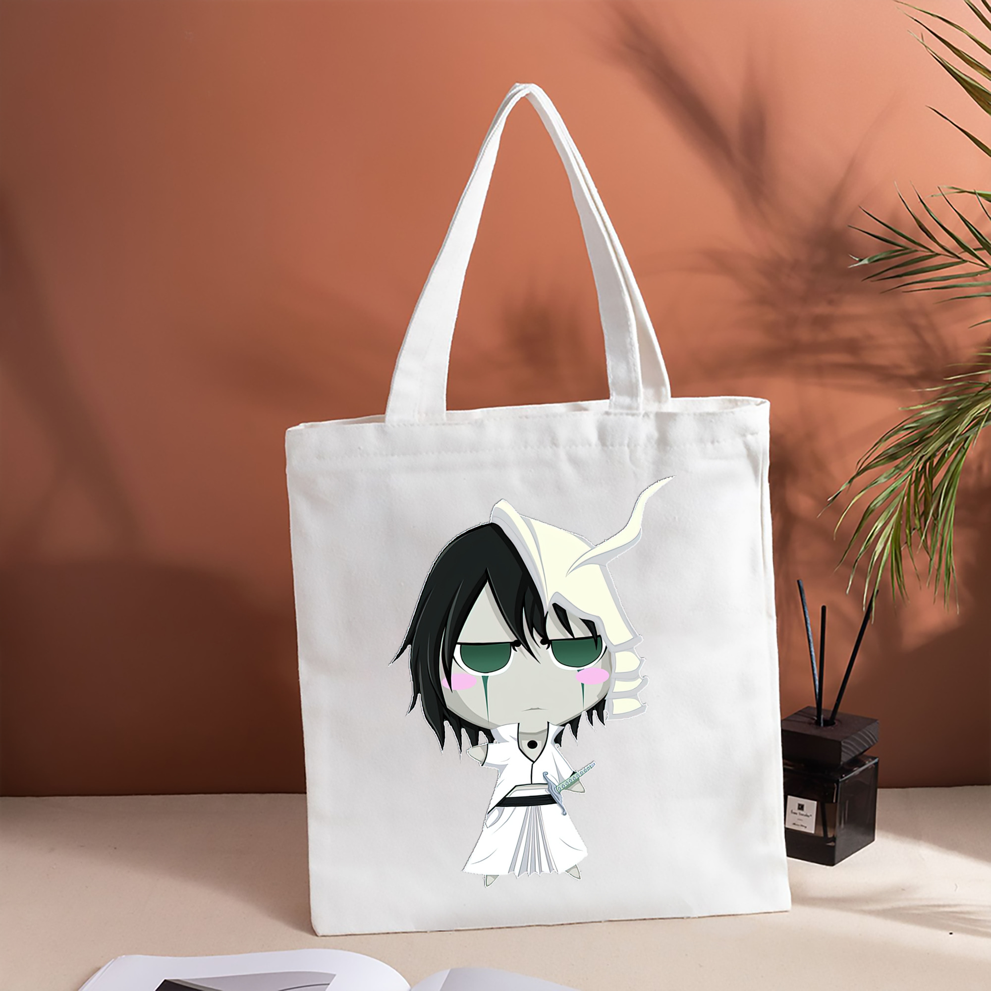 ブリーチ ウルキオラ·シファー BLEACH Ulquiorra cifer 縦型キャンバス生地手提げバッグ　トートバッグ