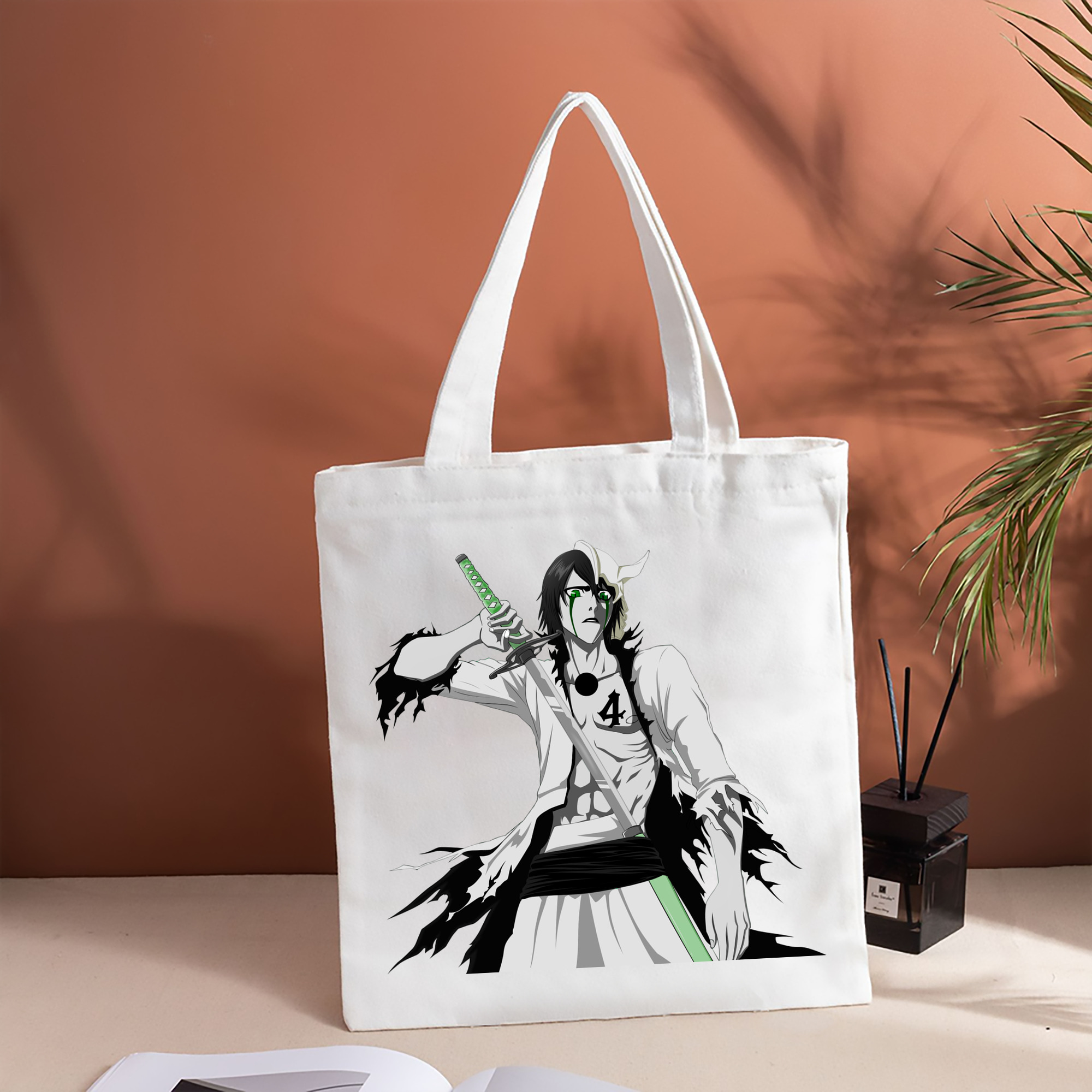 ブリーチ ウルキオラ·シファー BLEACH Ulquiorra cifer 縦型キャンバス生地手提げバッグ　トートバッグ